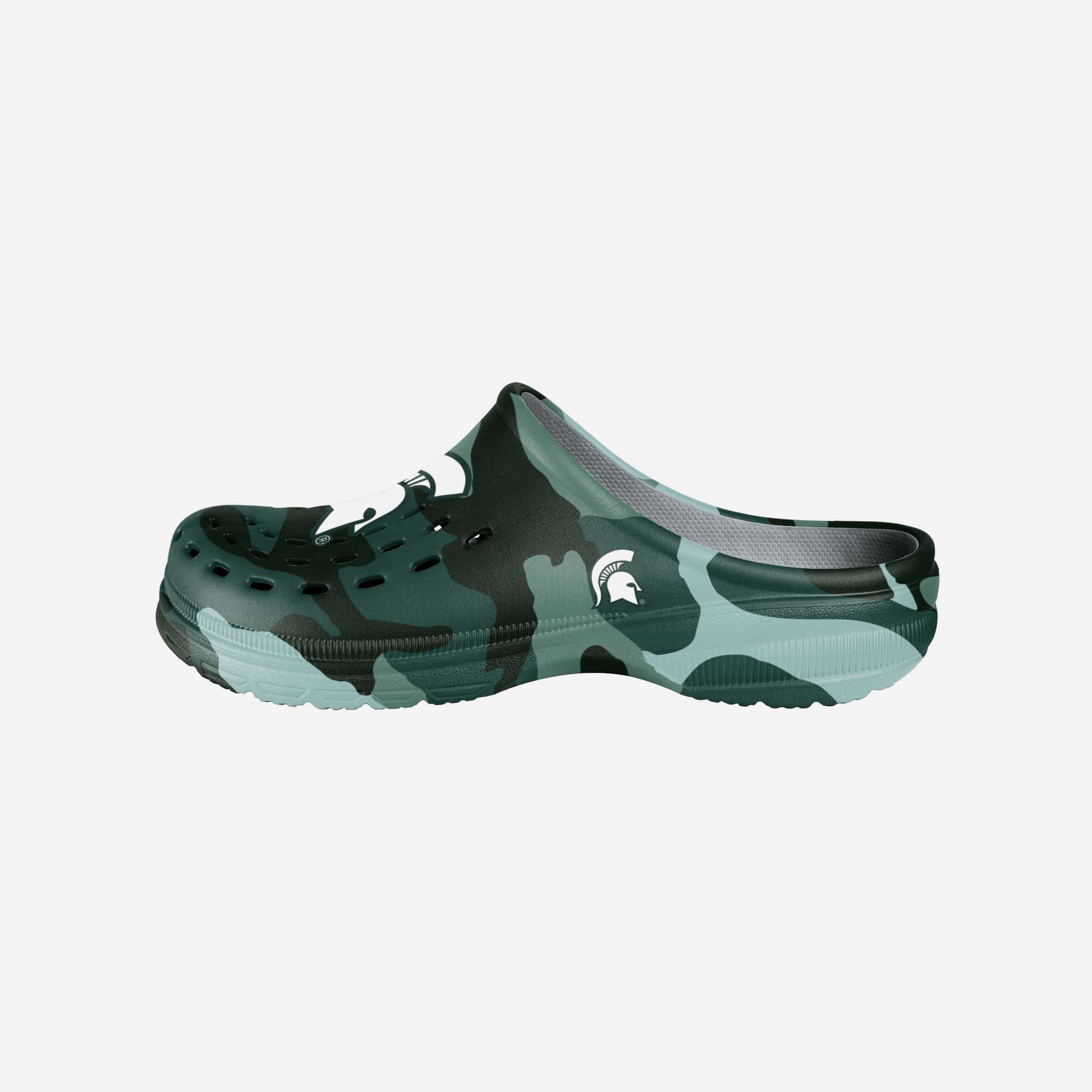 Michigan State Spartans Tonal Camo Clogs - Show Your Fandom!