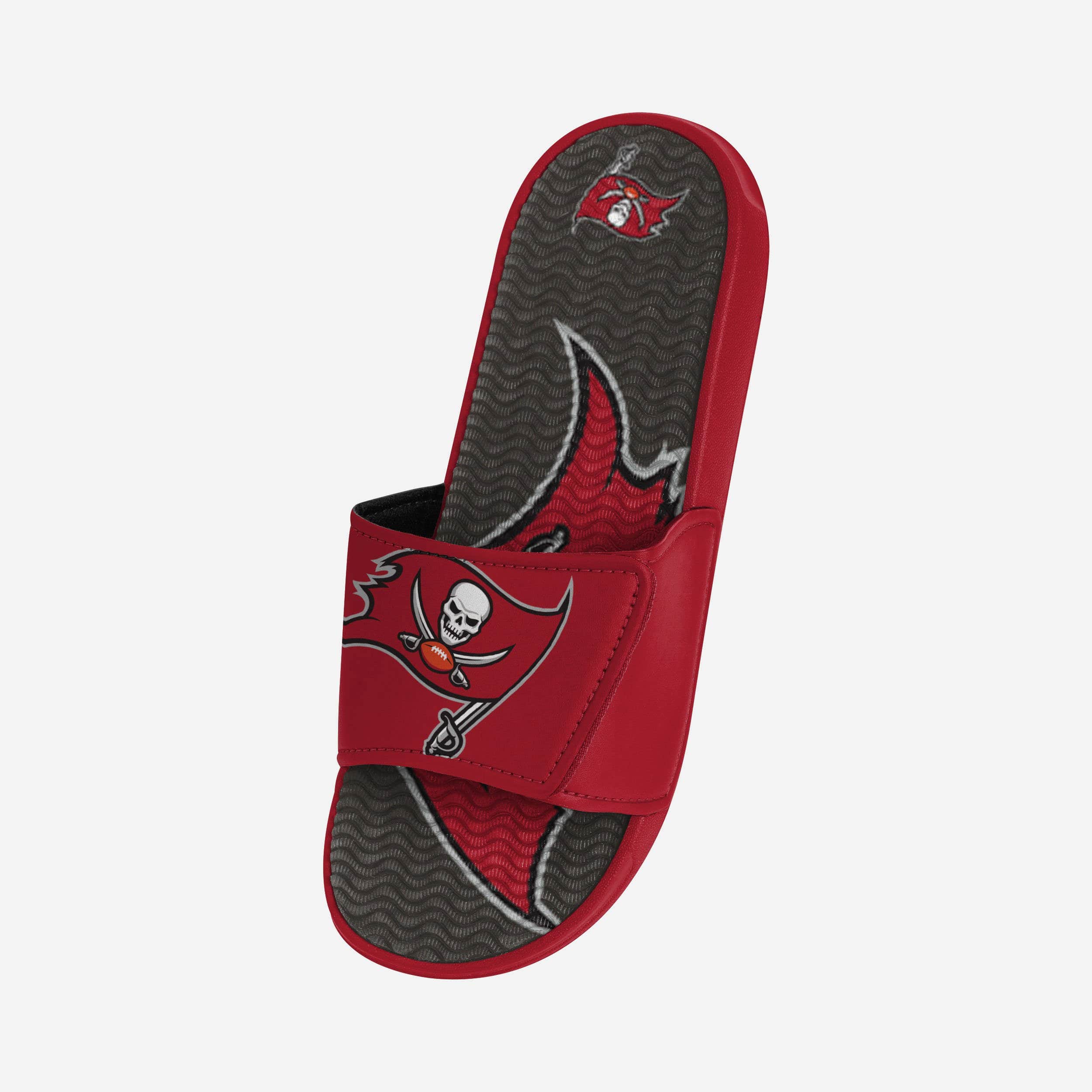 Tampa Bay Buccaneers Bold Colorblock Gel Slides with Big Logo