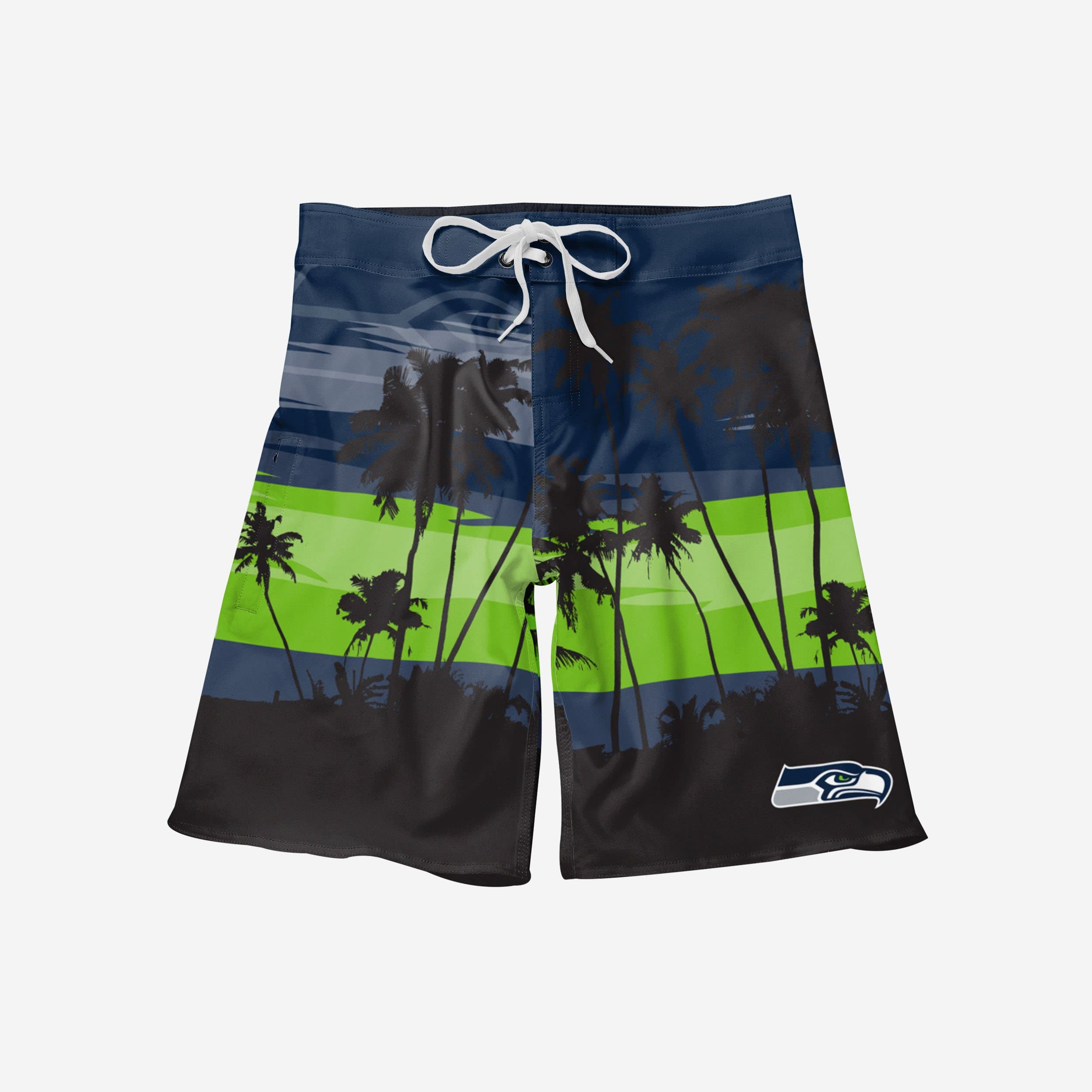 Seattle Seahawks Sunset Paradise Boardshorts - Your Ultimate Summer Style!