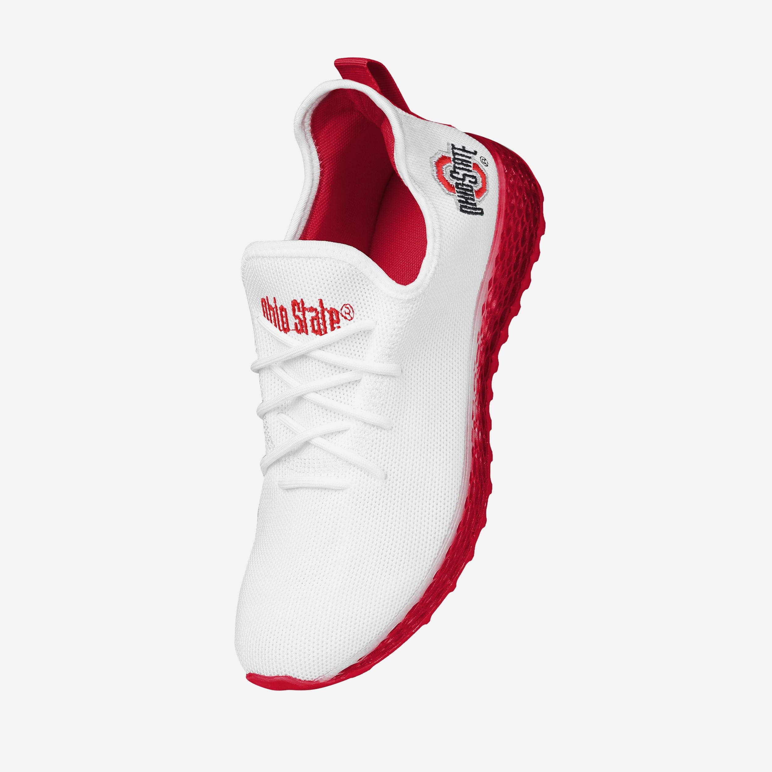 Ohio State Buckeyes Gradient Midsole White Game-Day Sneakers