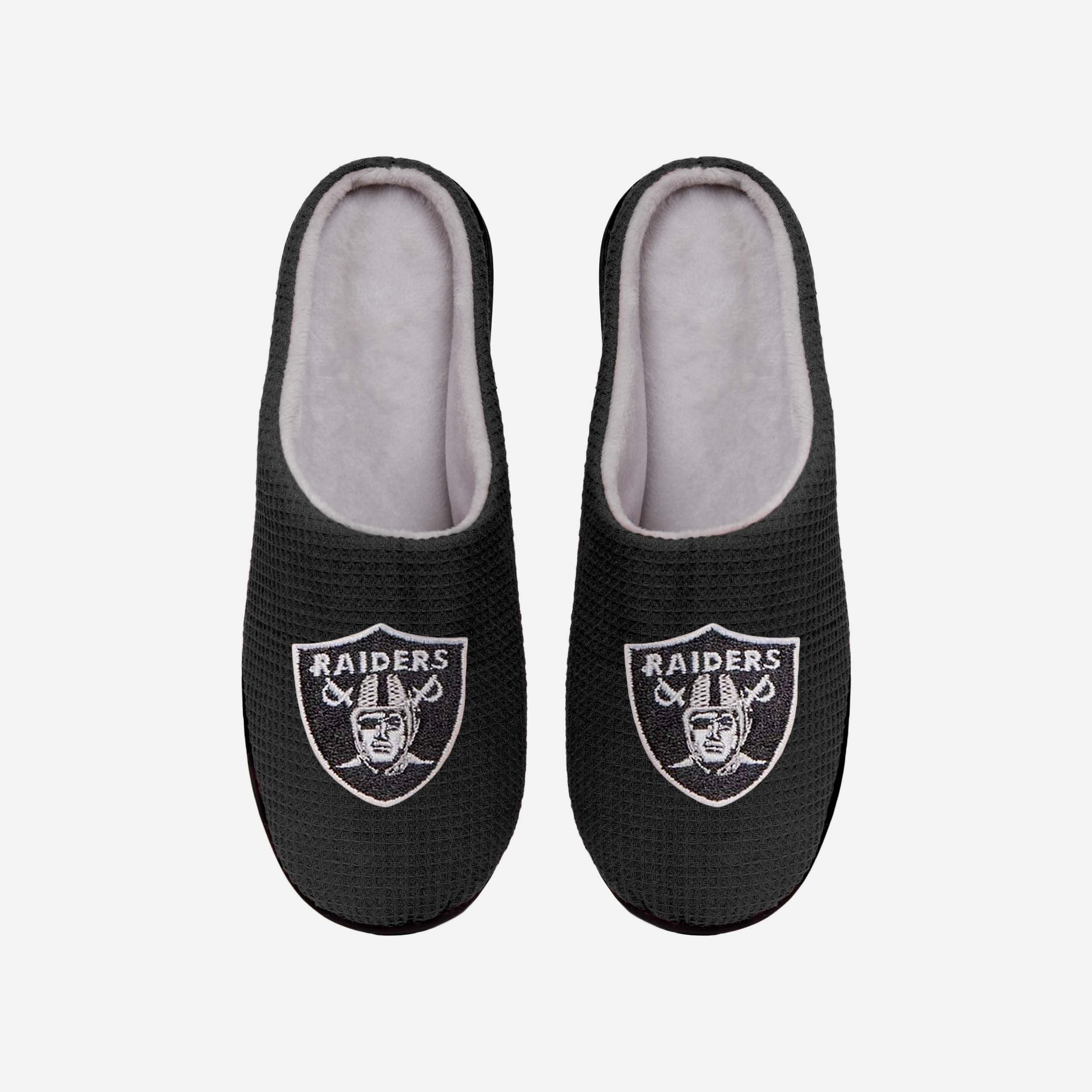 Las Vegas Raiders Memory Foam Slide Slippers - Ultimate Comfort for Fans