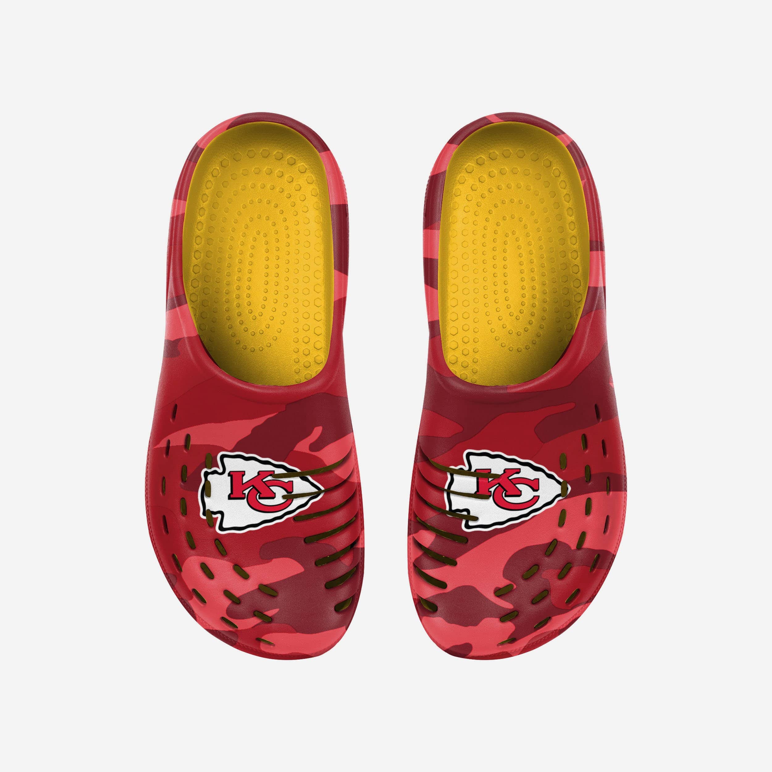 Kansas City Chiefs Tonal Camo Clogs - Show Your Fandom!