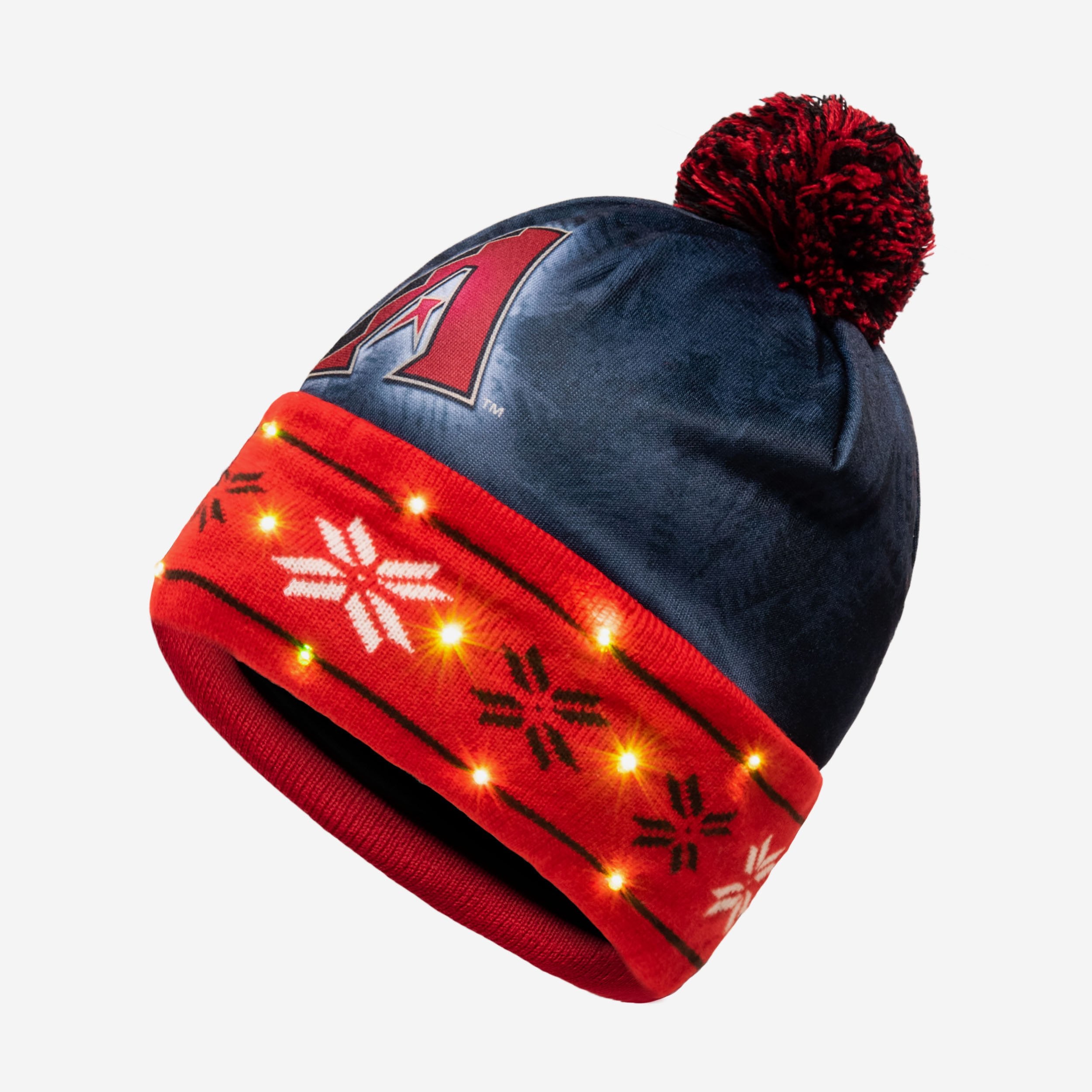 Arizona Diamondbacks Super Bright Big Logo Light Up Beanie