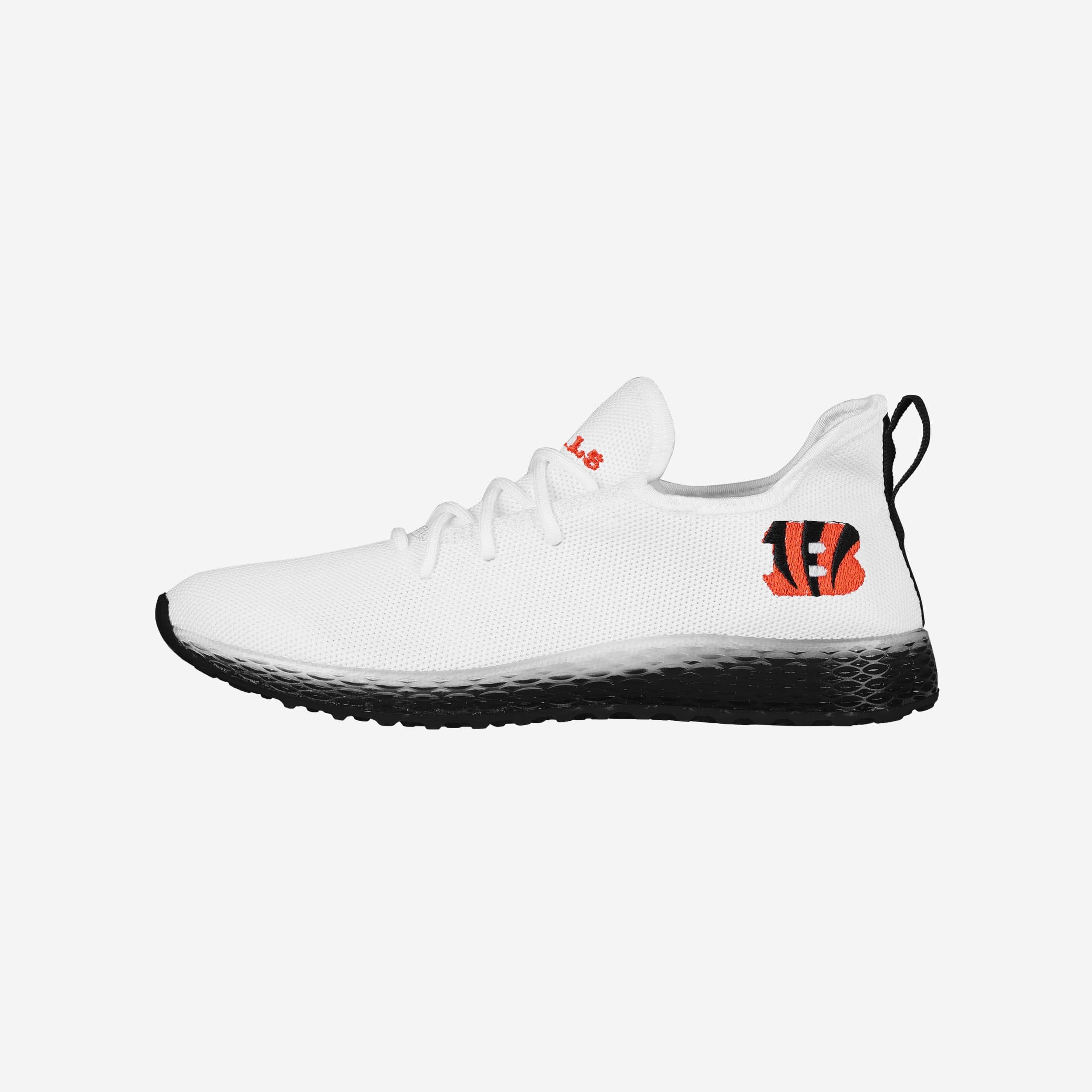 Cincinnati Bengals Gradient Midsole White Game-Day Sneakers