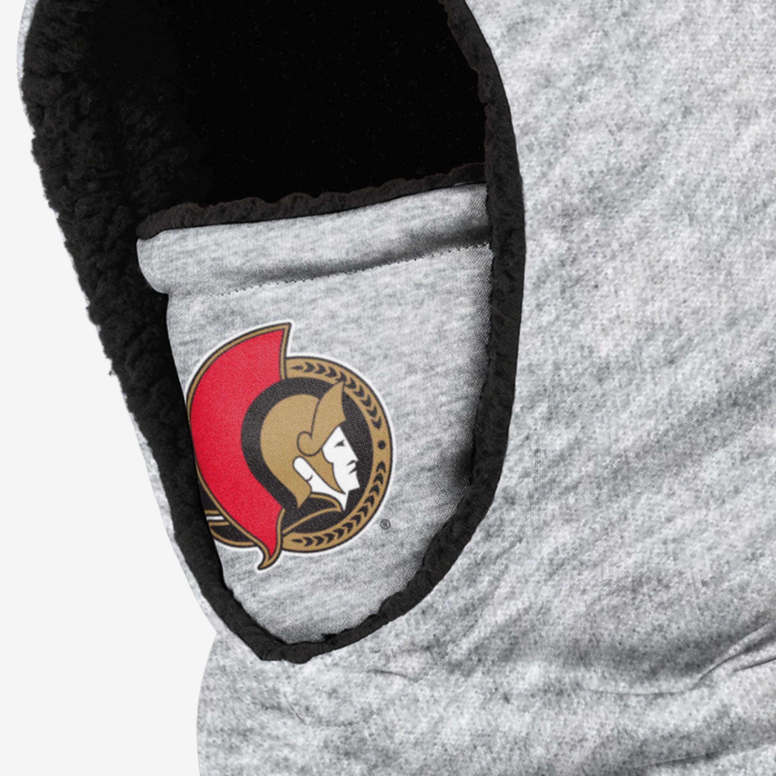 Ottawa Senators' Stylish Heather Grey Big Logo Hooded Gaiter - Must - Have for Fans!