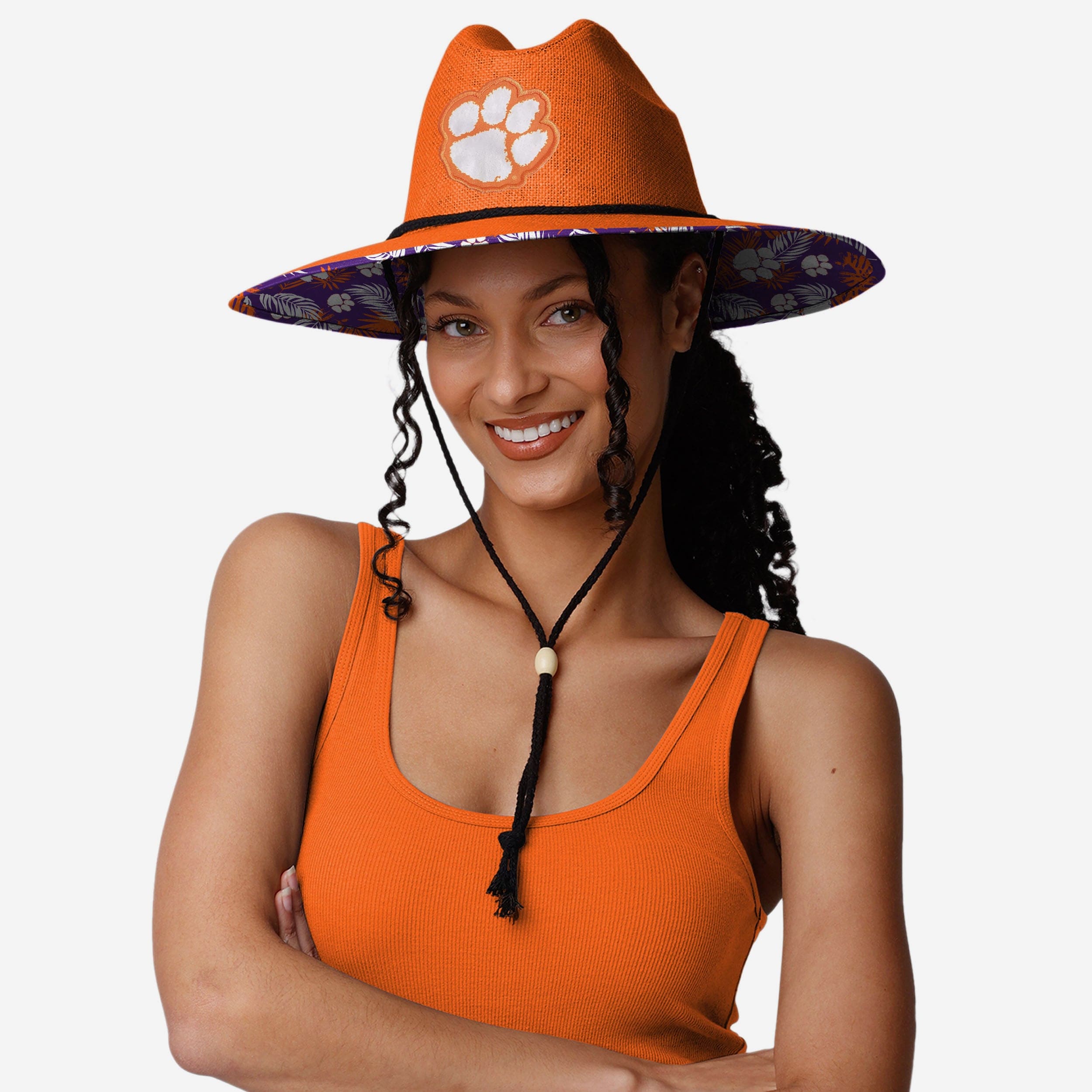 Clemson Tigers Stylish Team Color Straw Hat