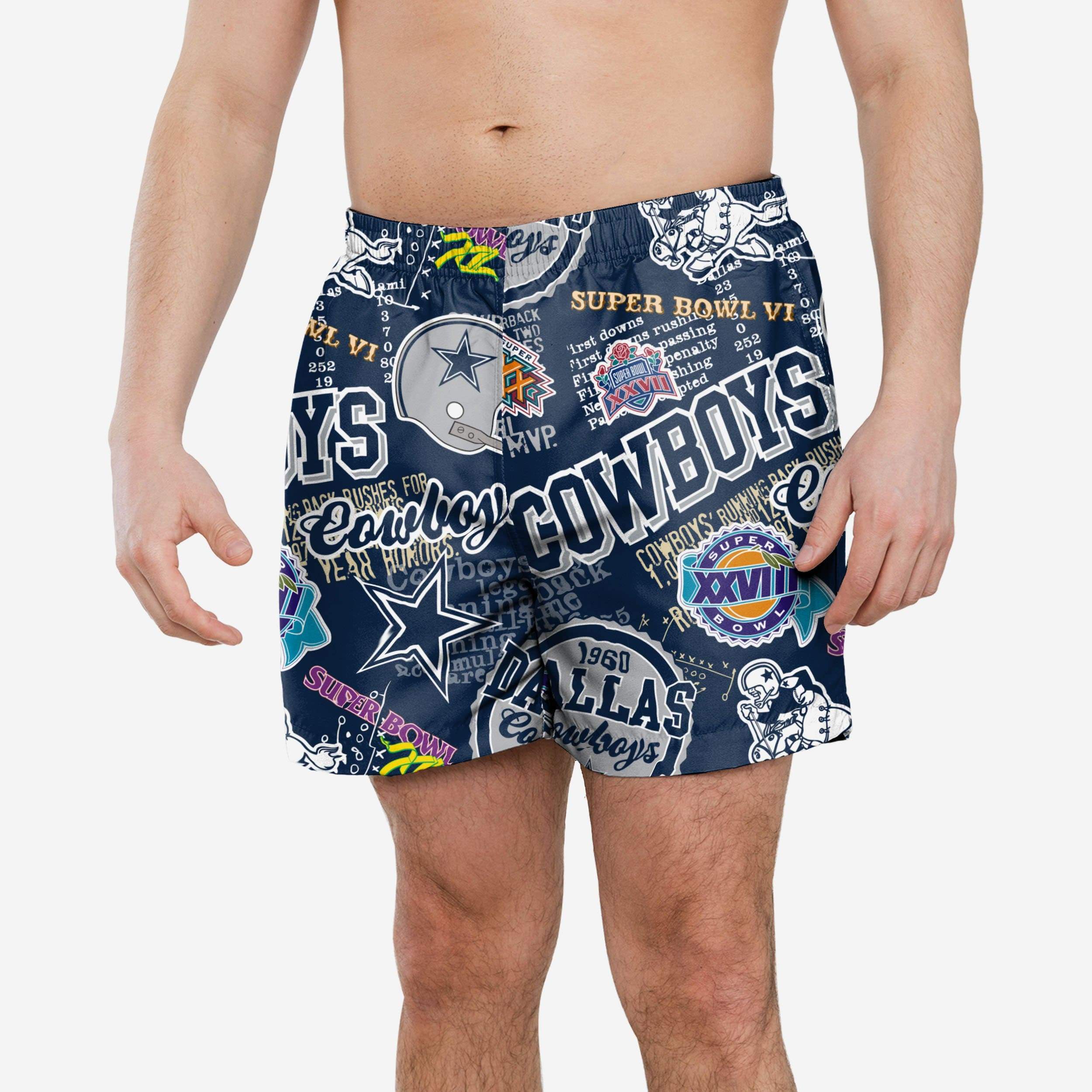 Dallas Cowboys Logo Rush Summer Splash Swimming Trunks