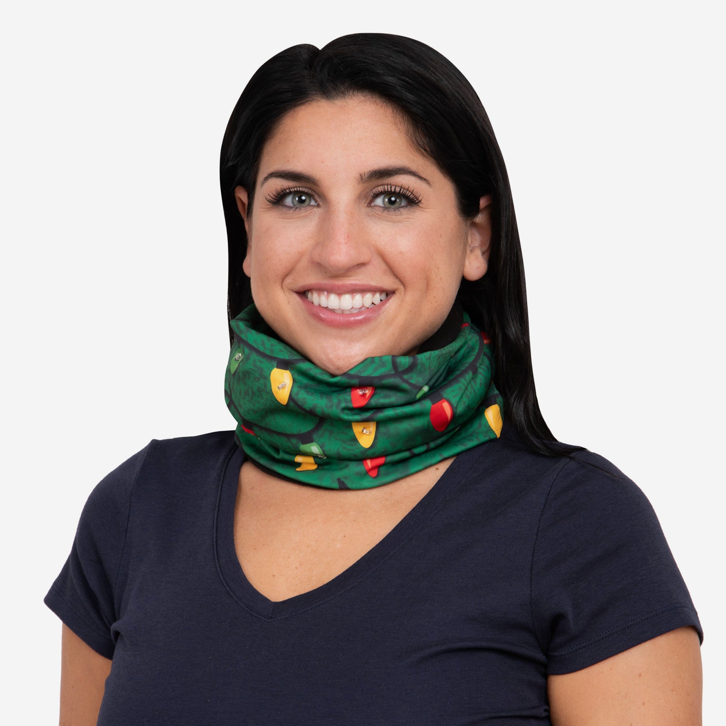 Enchanting Christmas Lights Light - Up Gaiter Scarf