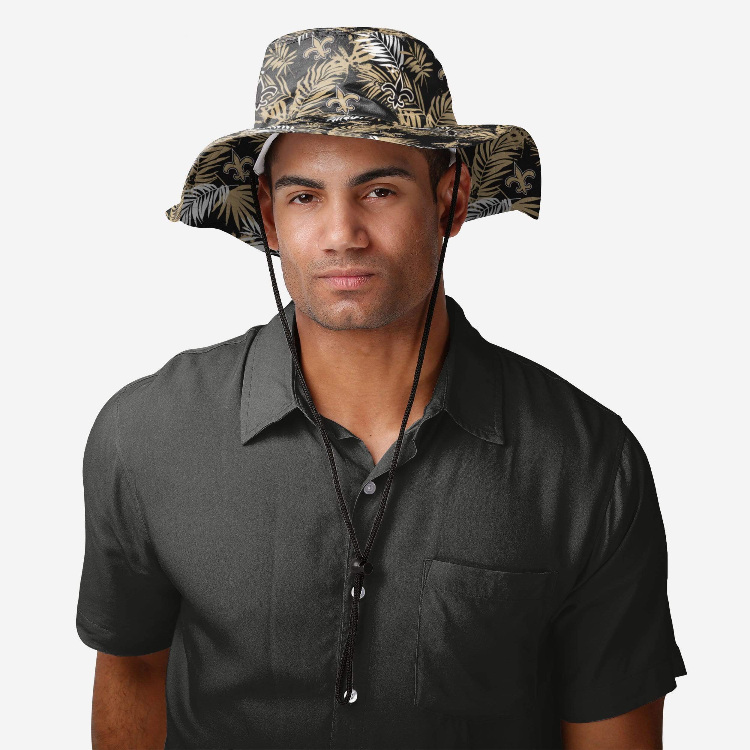 Stylish New Orleans Saints Floral Boonie Hat - Stay Cool in Style!