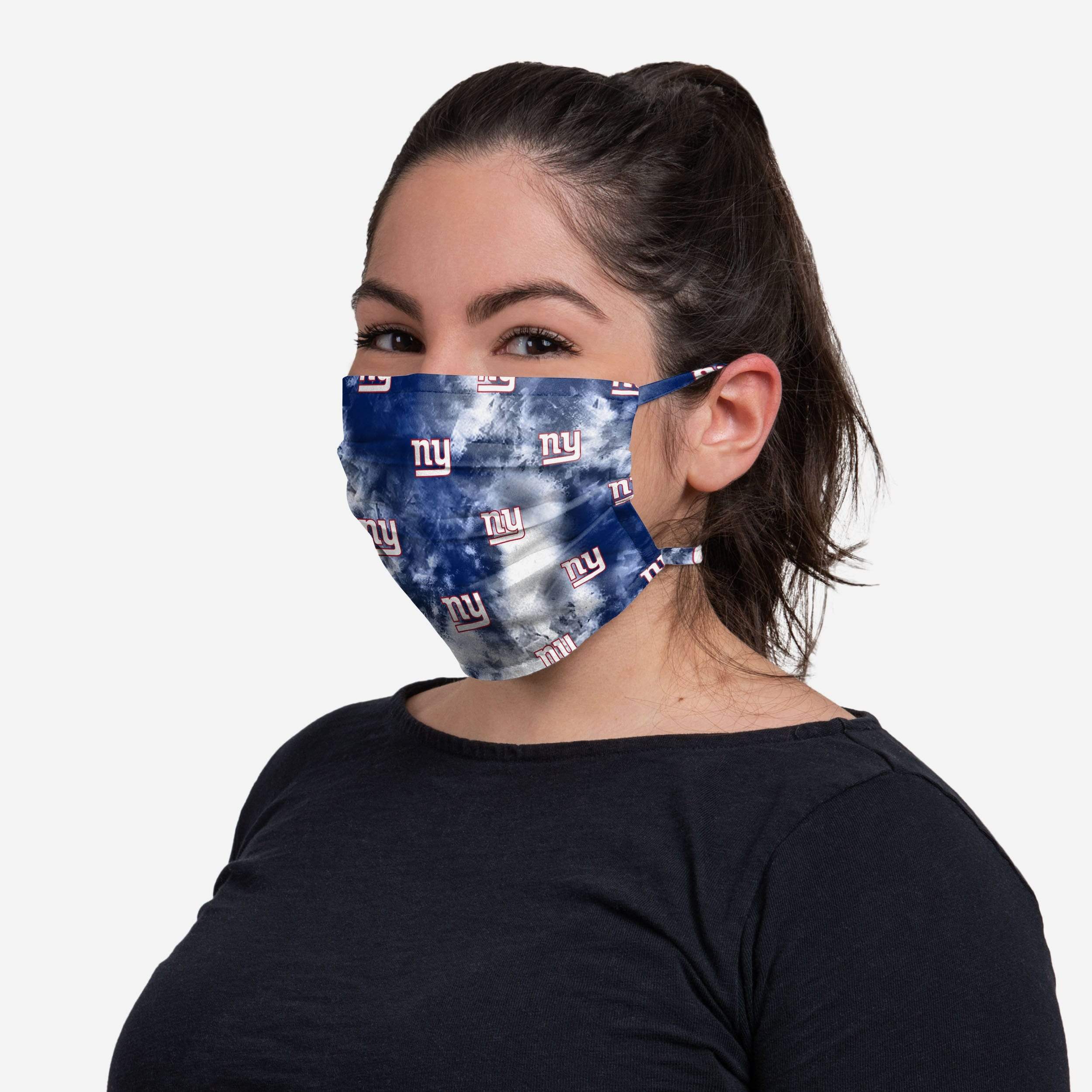 New York Giants Tie-Dye Tie-Back Face Cover - Show Your Team Spirit!