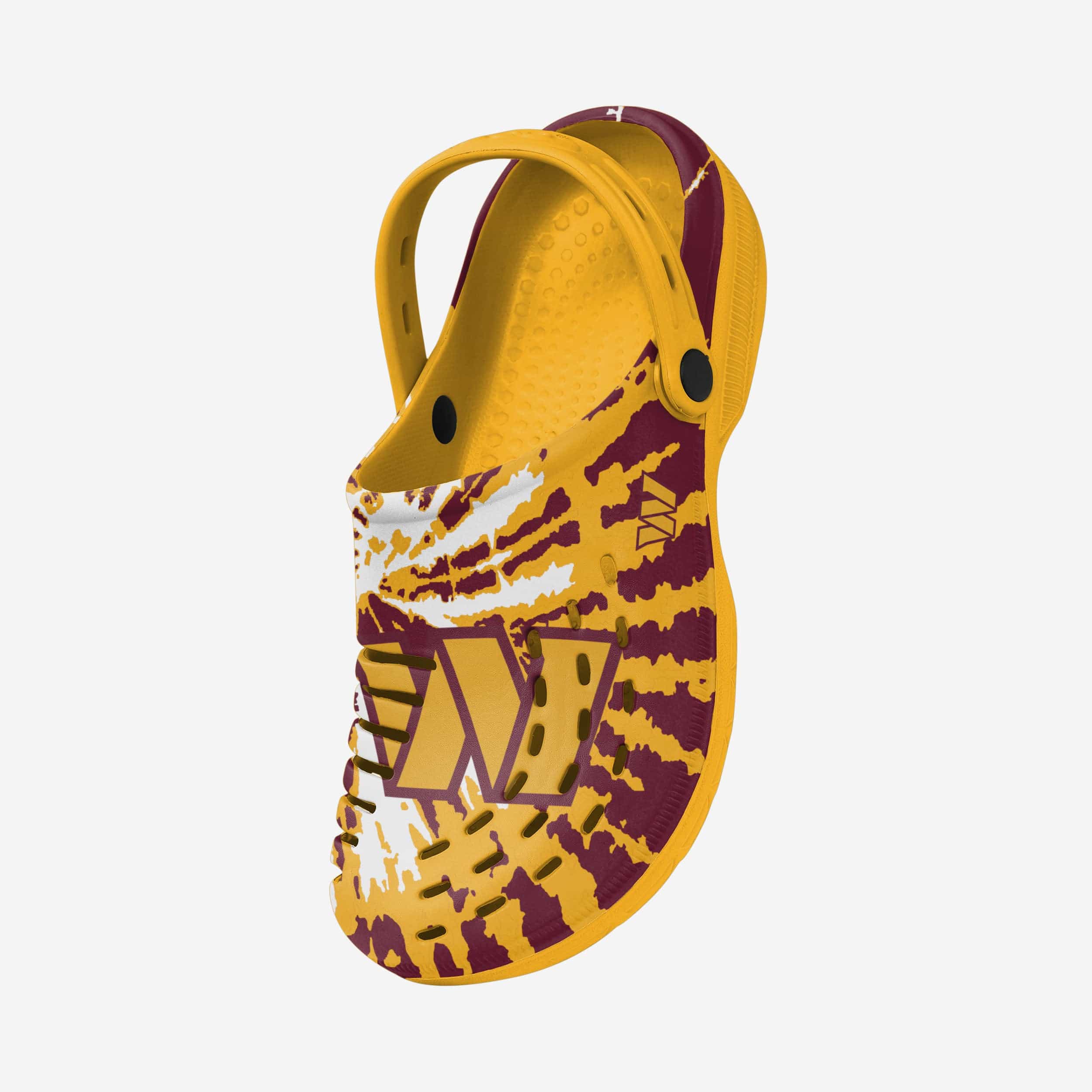 Washington Commanders Stylish Tie - Dye Clogs with Straps