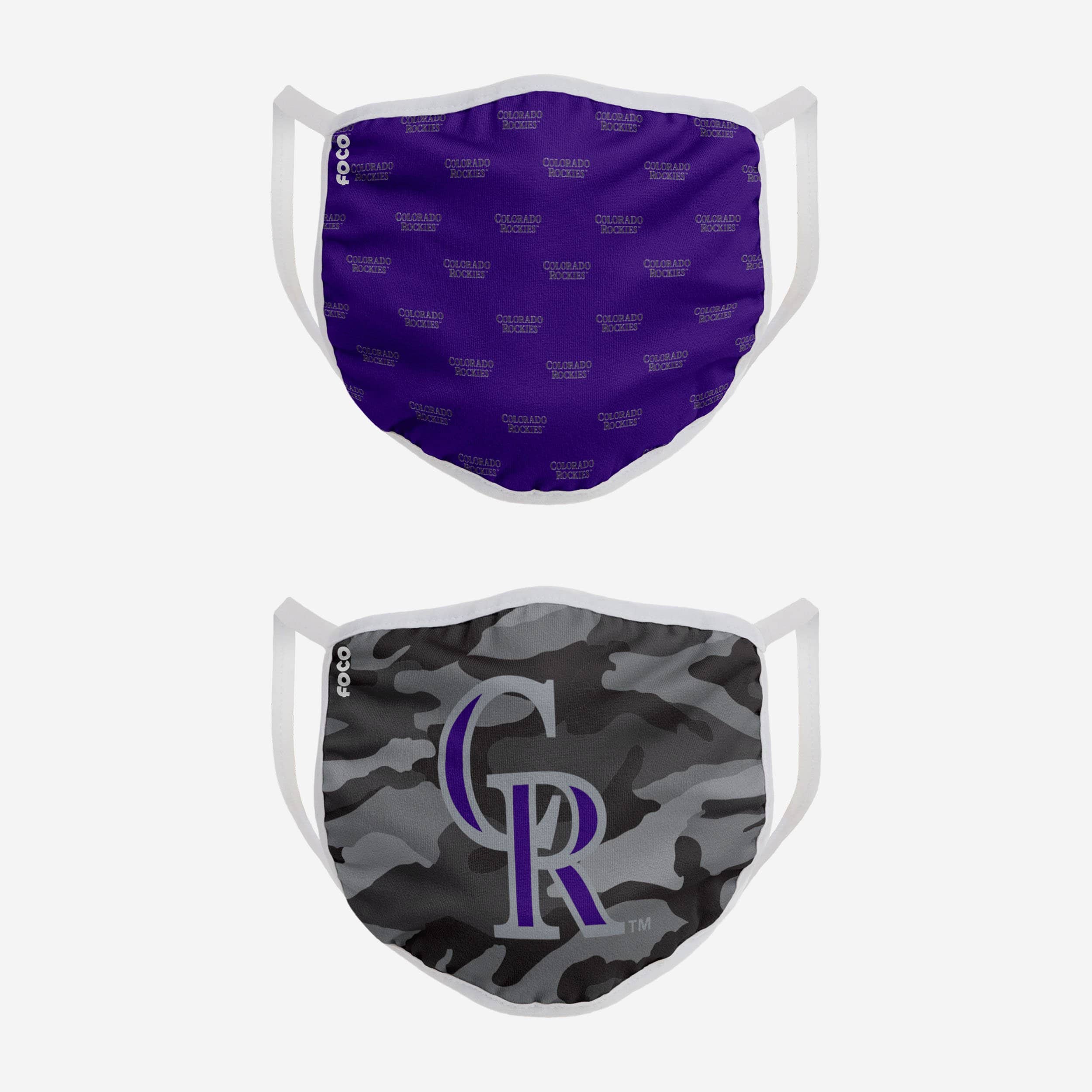 Colorado Rockies Dynamic 2-Pack Face Cover - Show Your Team Spirit!