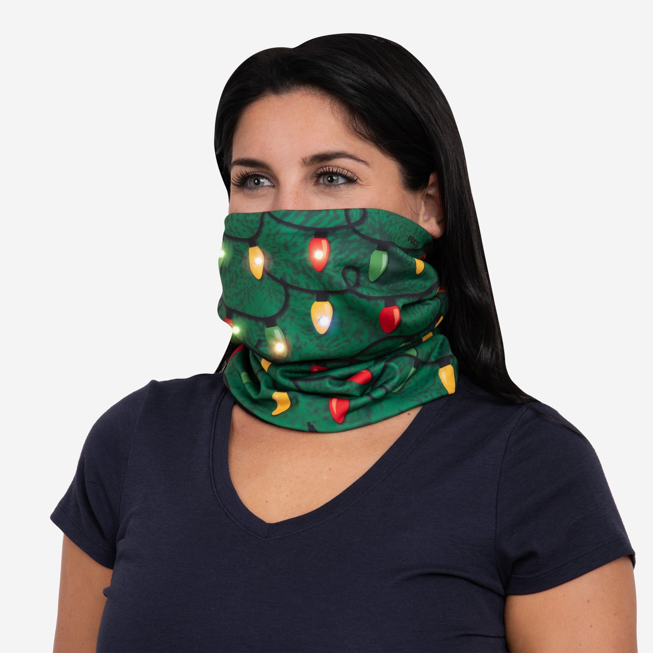 Enchanting Christmas Lights Light - Up Gaiter Scarf