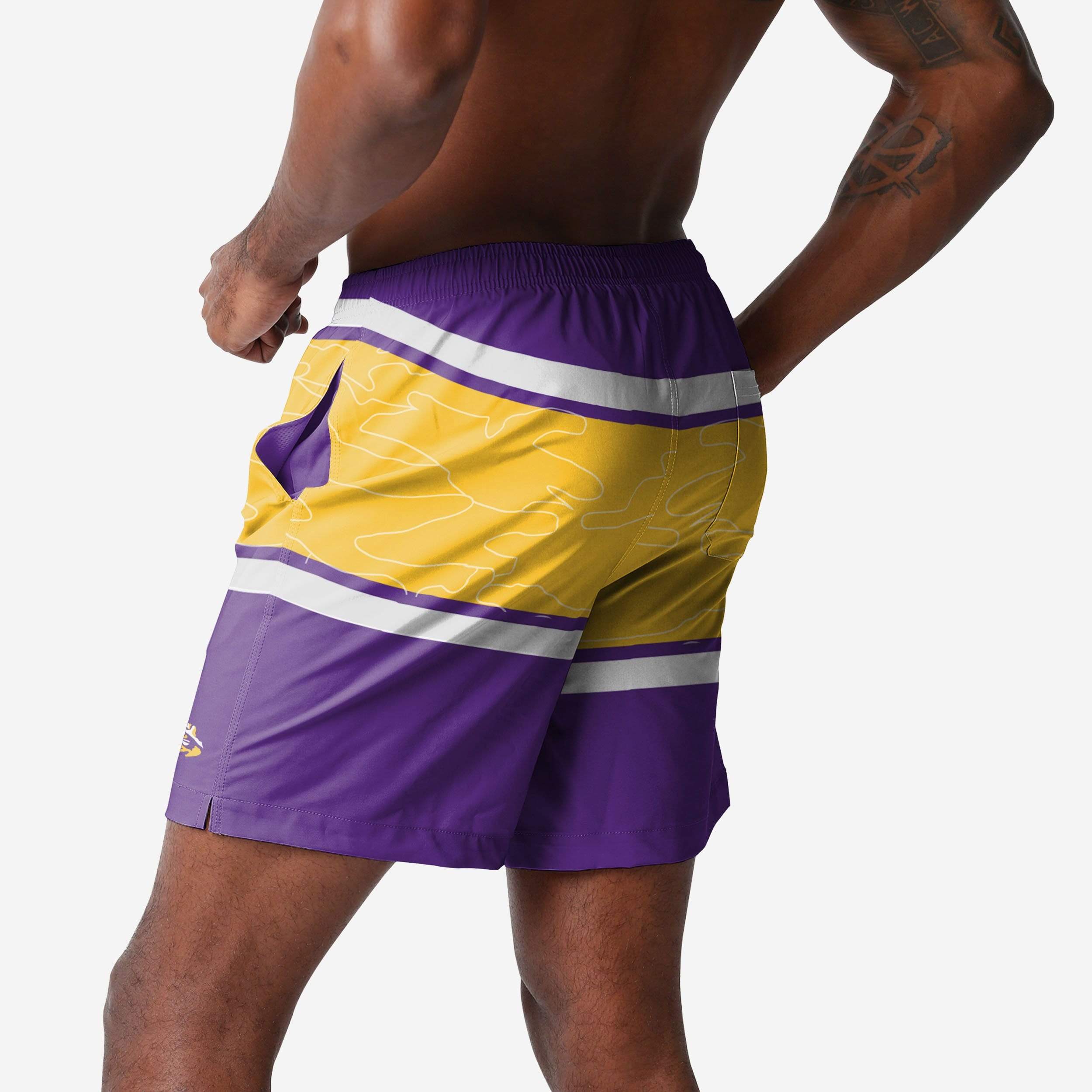 LSU Tigers Bold Wordmark Swimming Trunks - Show Your Fandom!
