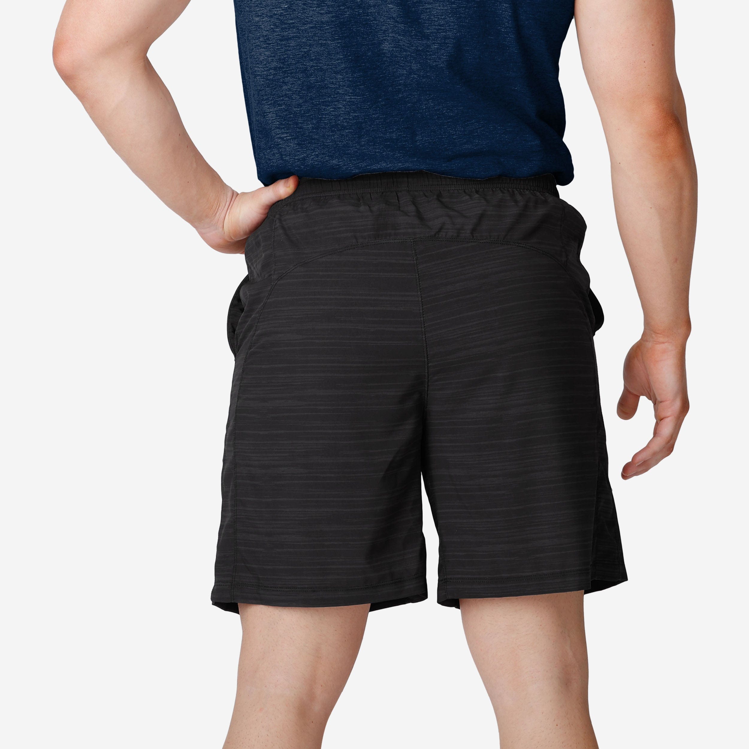 Denver Broncos Stylish Heathered Black Woven Liner Shorts