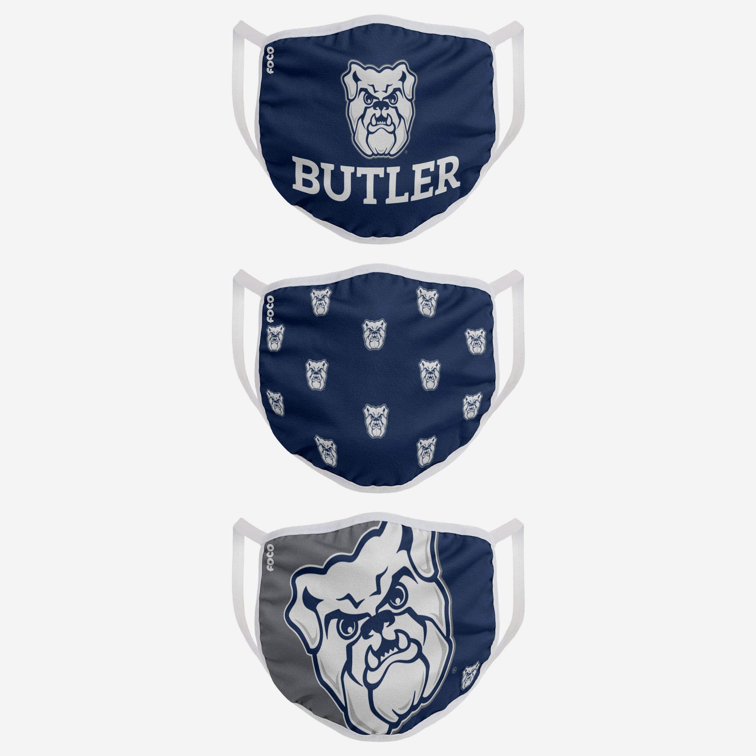 Butler Bulldogs 3-Pack Face Cover - Show Your Team Spirit!