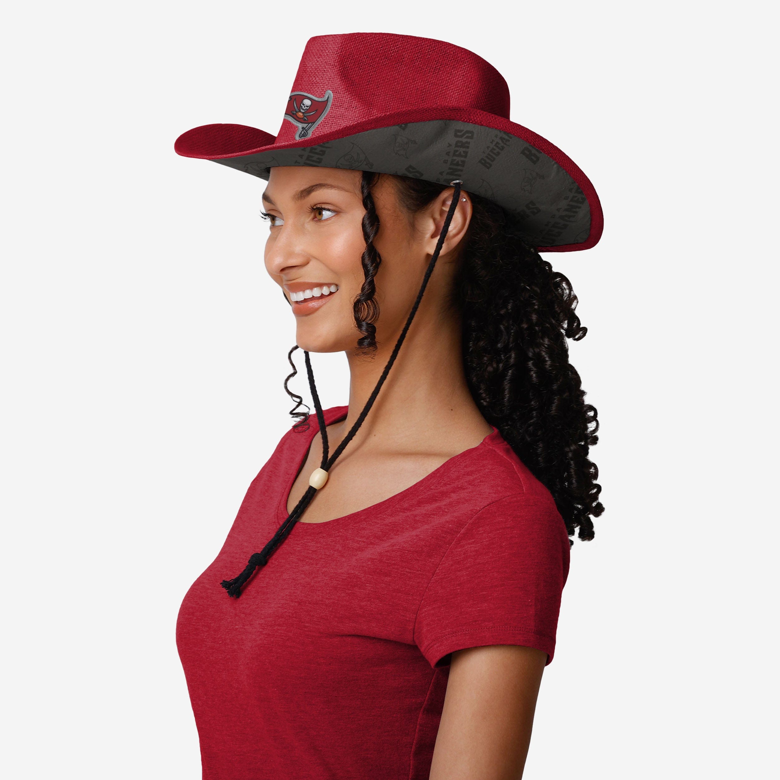 Tampa Bay Buccaneers Stylish Team Stripe Cowboy Hat