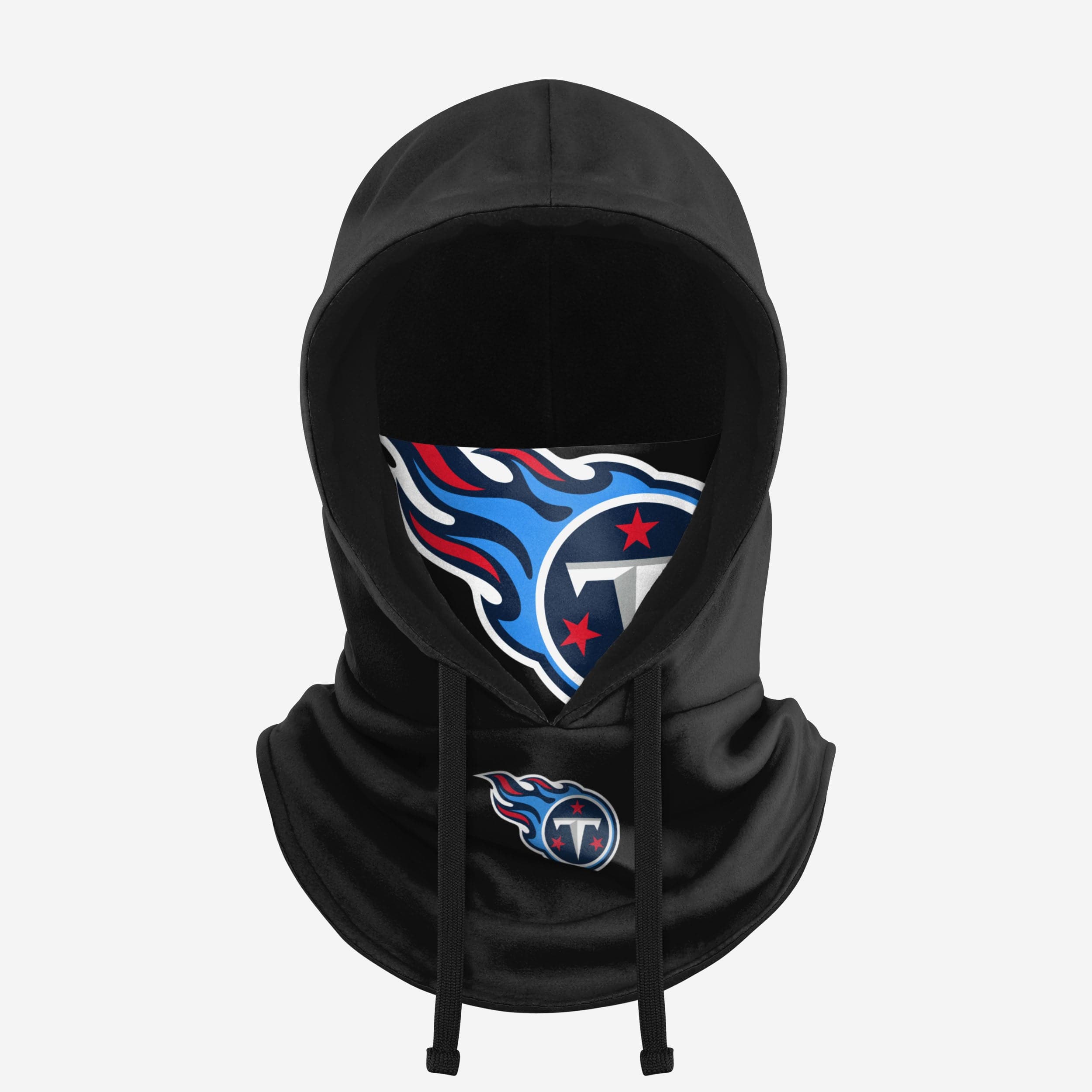Tennessee Titans Stylish Black Drawstring Hooded Gaiter - Show Your Team Spirit!