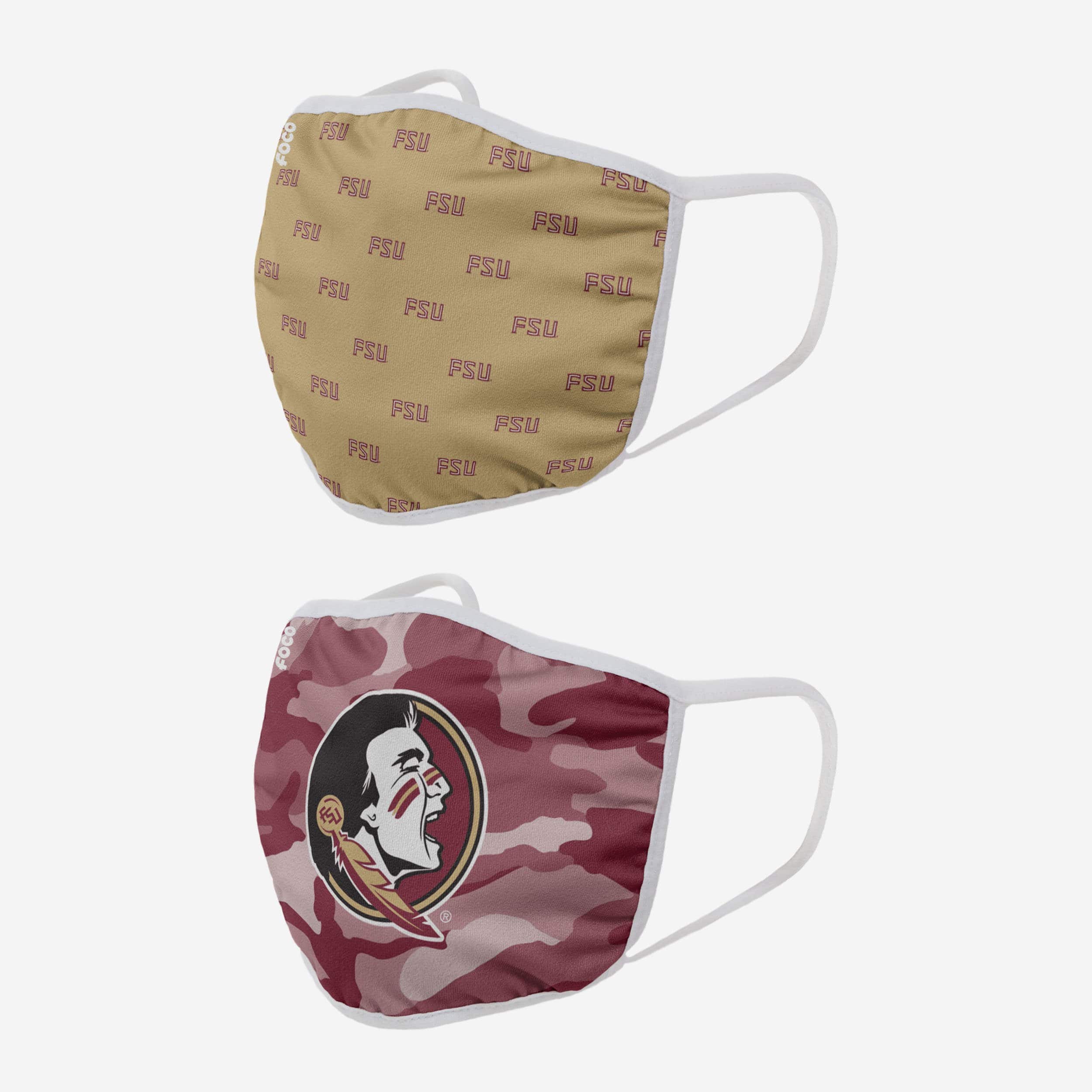Florida State Seminoles Dynamic 2-Pack Face Covers - Show Your Team Spirit!