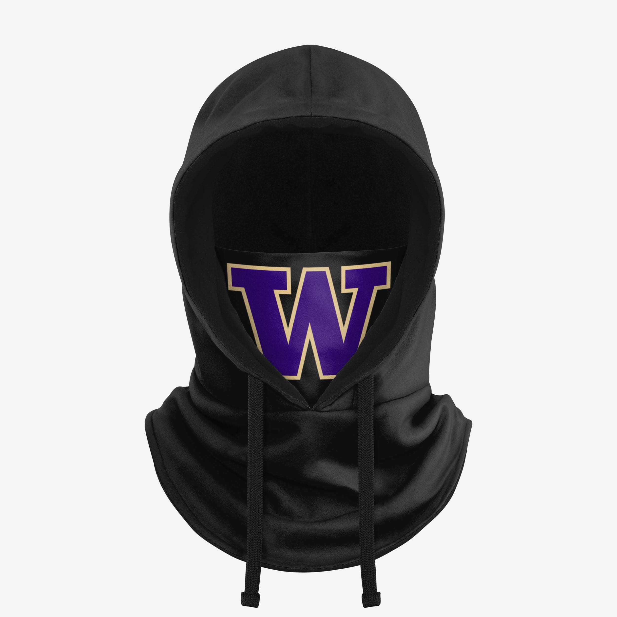 Washington Huskies Black Drawstring Hooded Gaiter - Your Ultimate Winter Essential