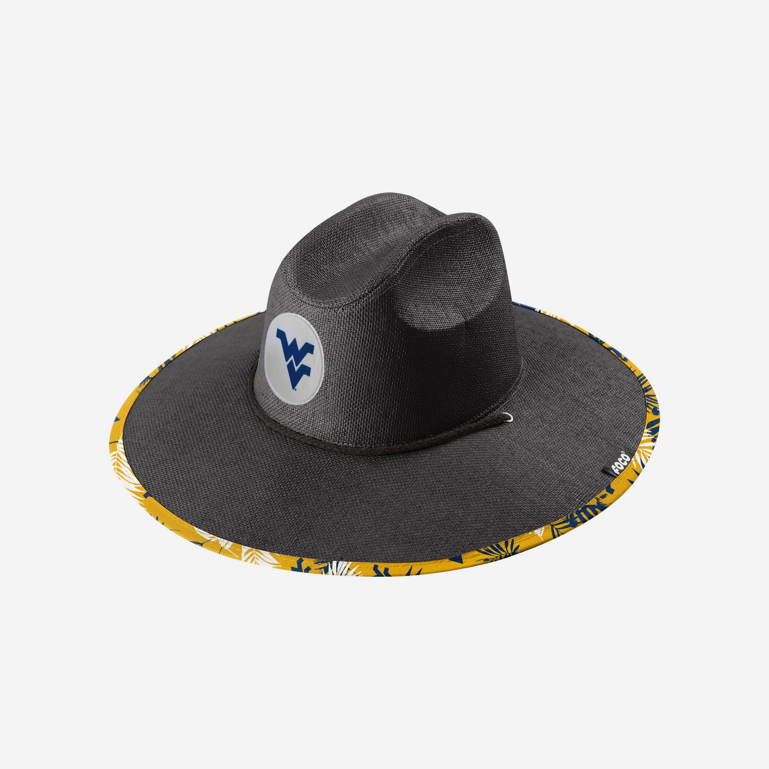 West Virginia Mountaineers Team Color Stylish Straw Hat