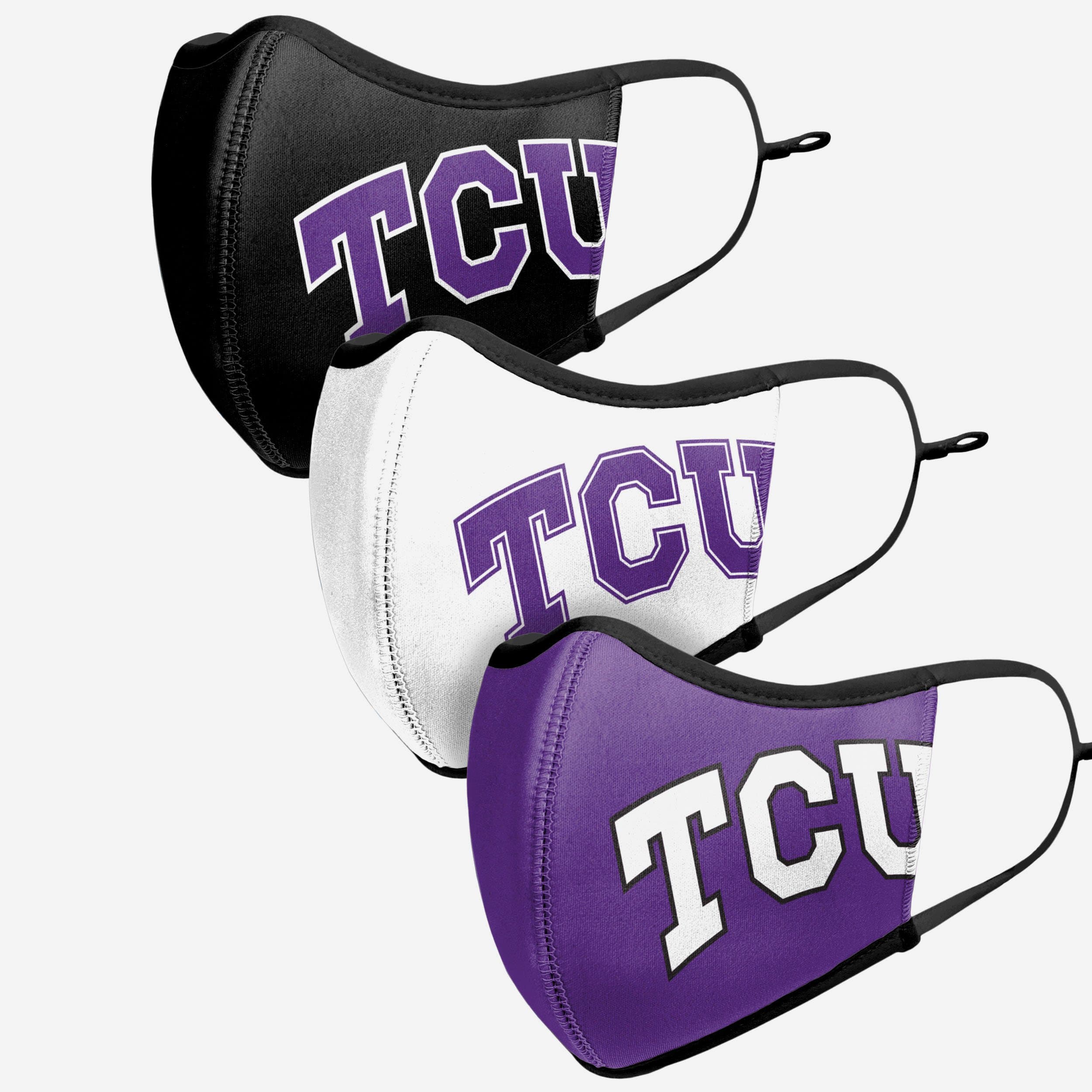 TCU Horned Frogs 3-Pack Sports Face Cover - Represent Your Team in Style!