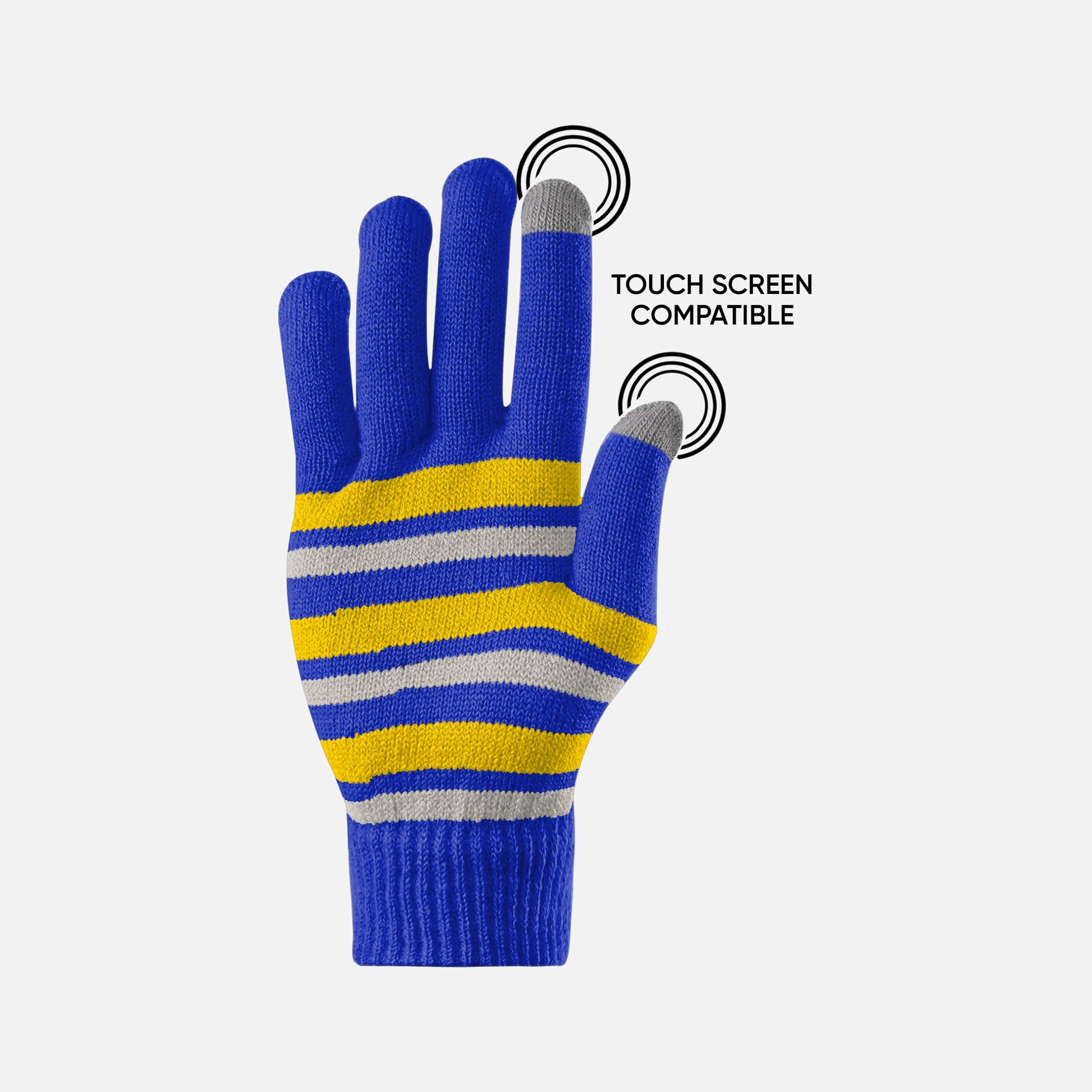 Los Angeles Rams Stylish Stretch Gloves for Game-Day Connectivity