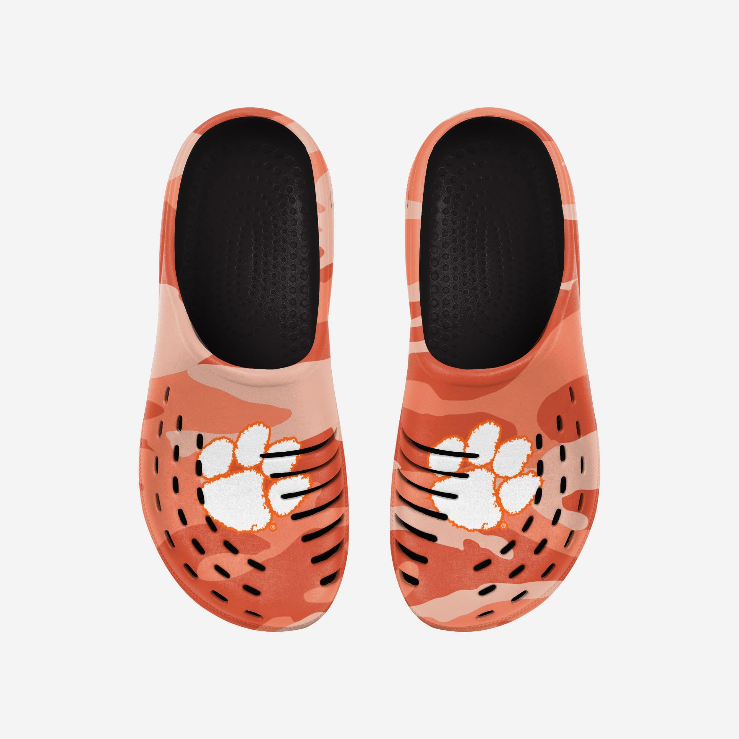 Clemson Tigers Tonal Camo Clogs - Show Your Fandom!