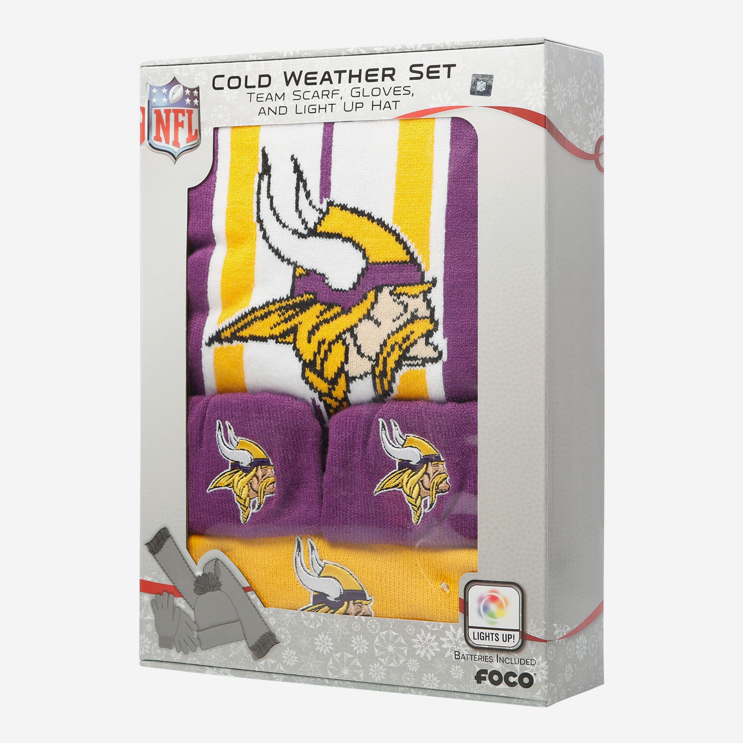 Minnesota Vikings Snow Stealer: Ultimate Cold - Weather Fan Set