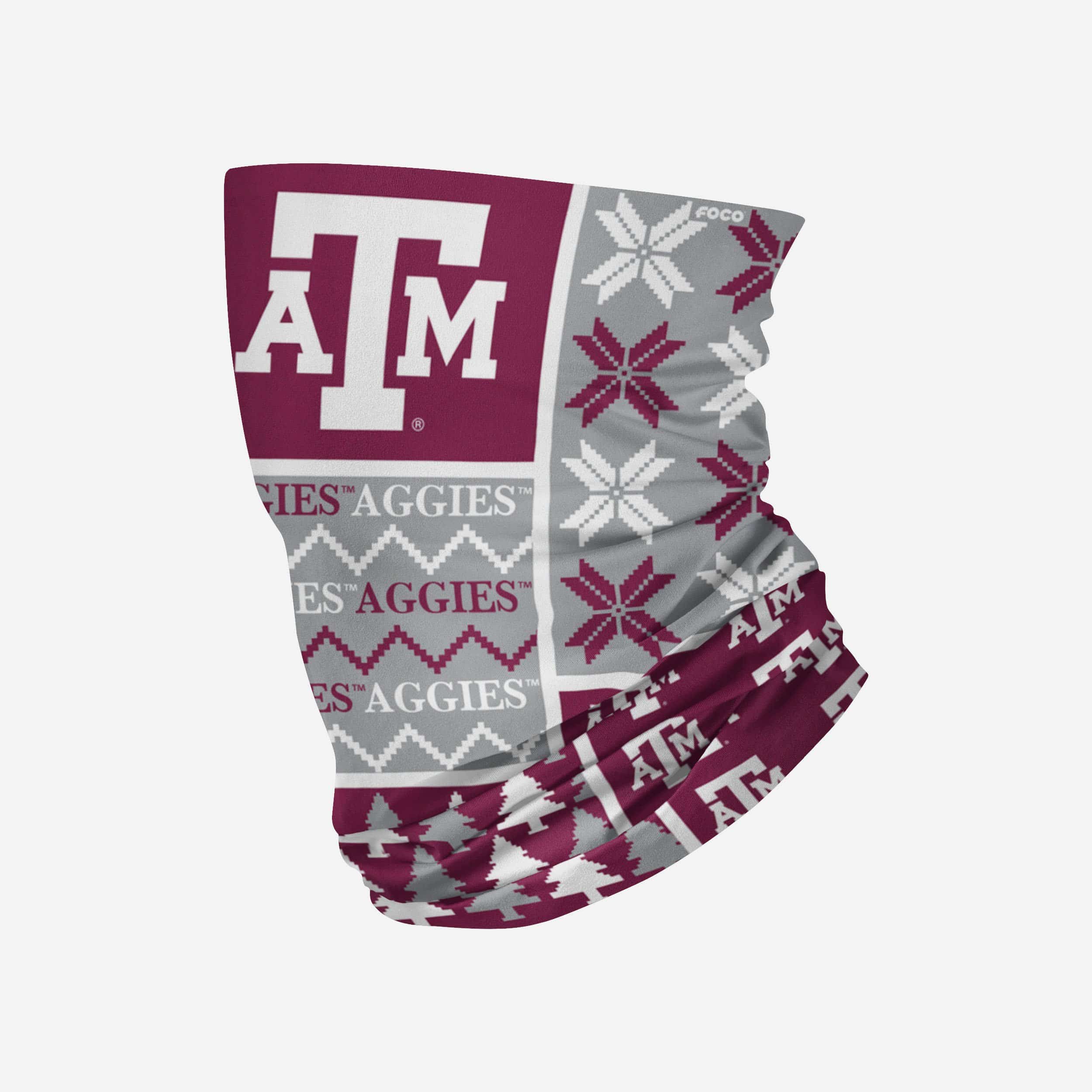 Texas A&M Aggies Stylish Block Gaiter Scarf - Represent Your Team in Style!