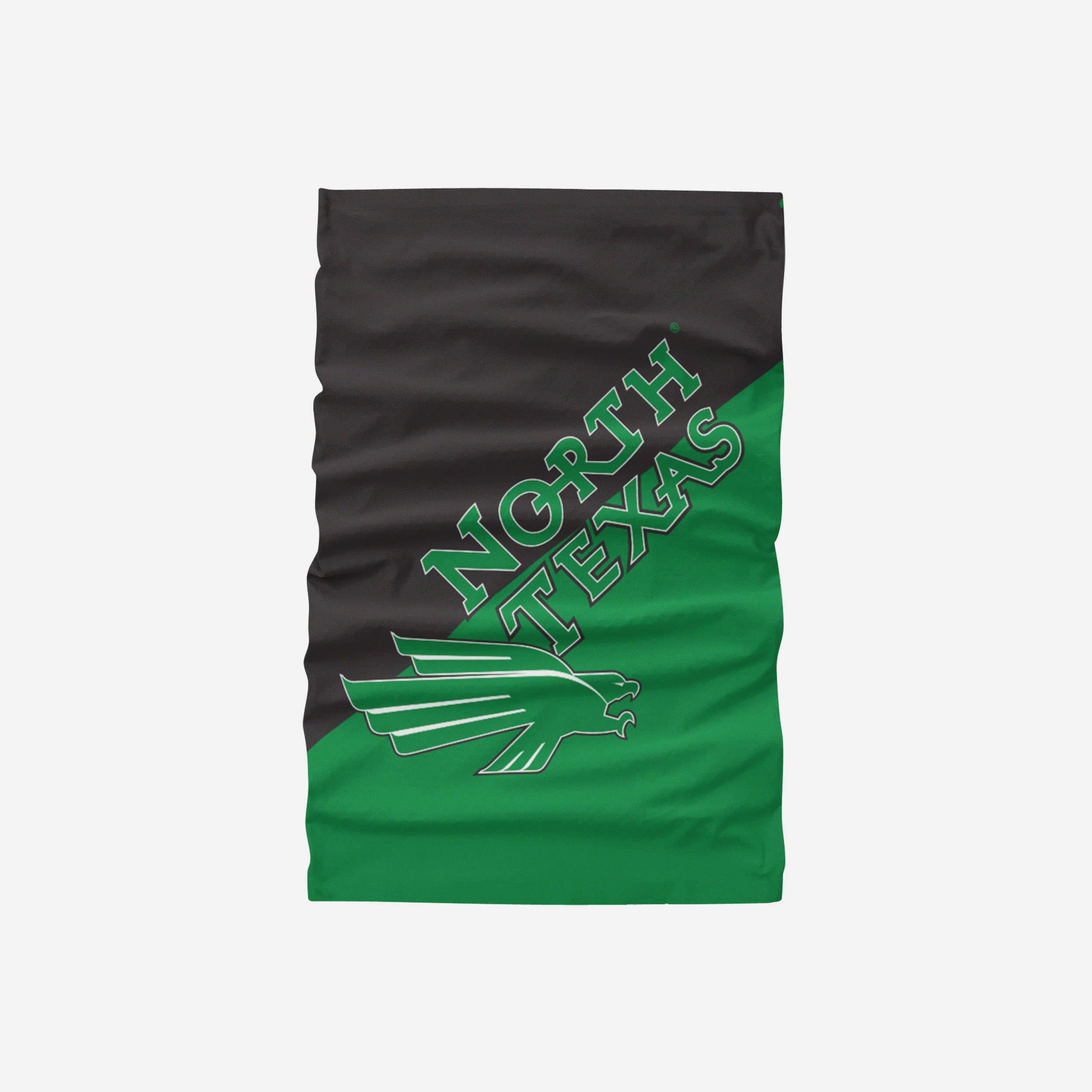 North Texas Mean Green Bold Logo Gaiter Scarf - Represent Your Team in Style!