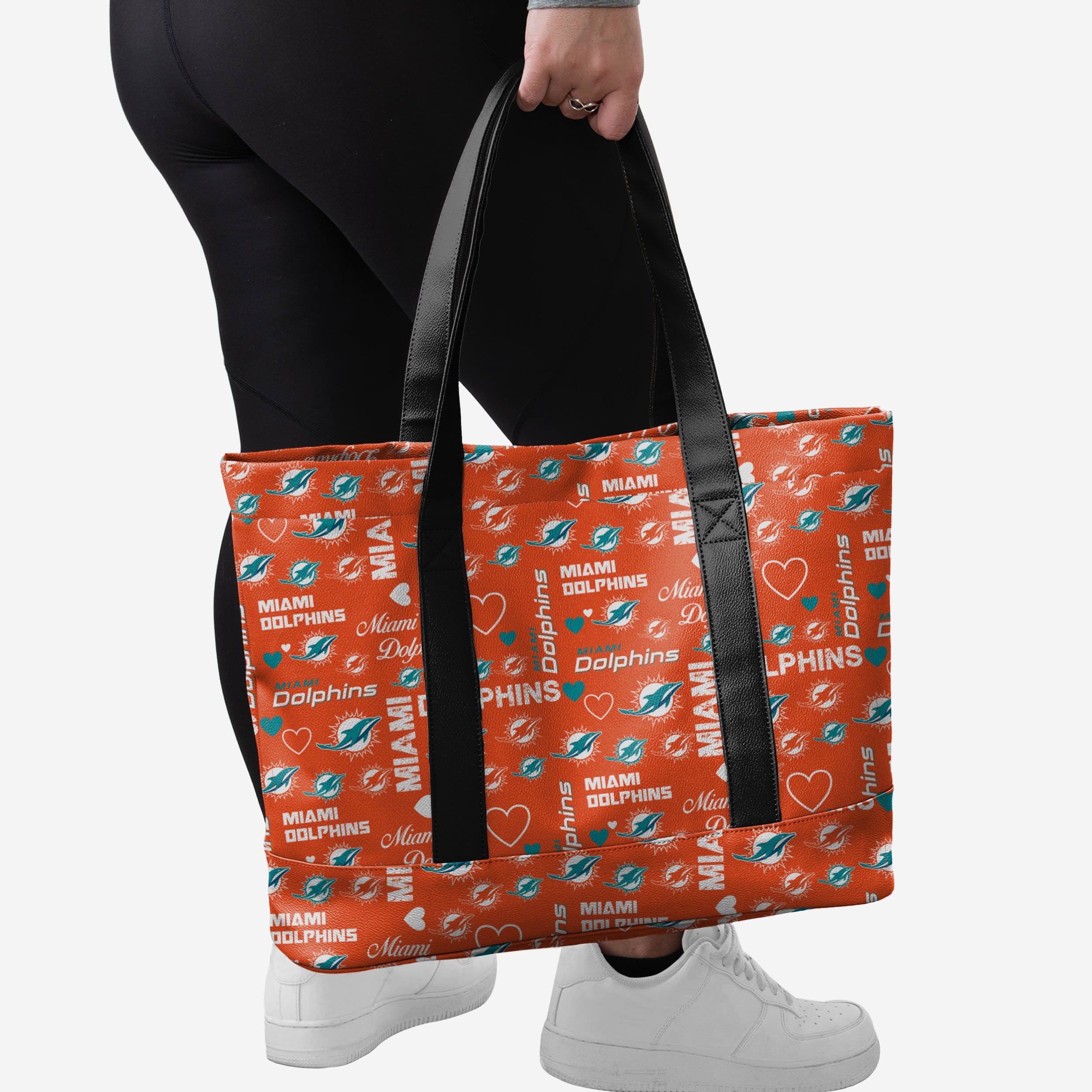 Miami Dolphins Logo Love Tote Bag - Show Your Fandom!