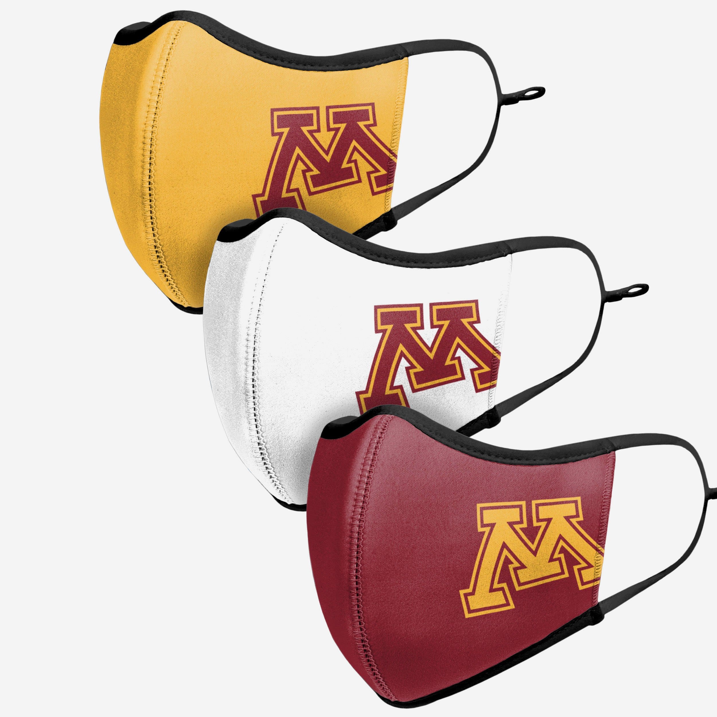 Minnesota Golden Gophers Sports 3-Pack Face Cover - Show Your Team Spirit!