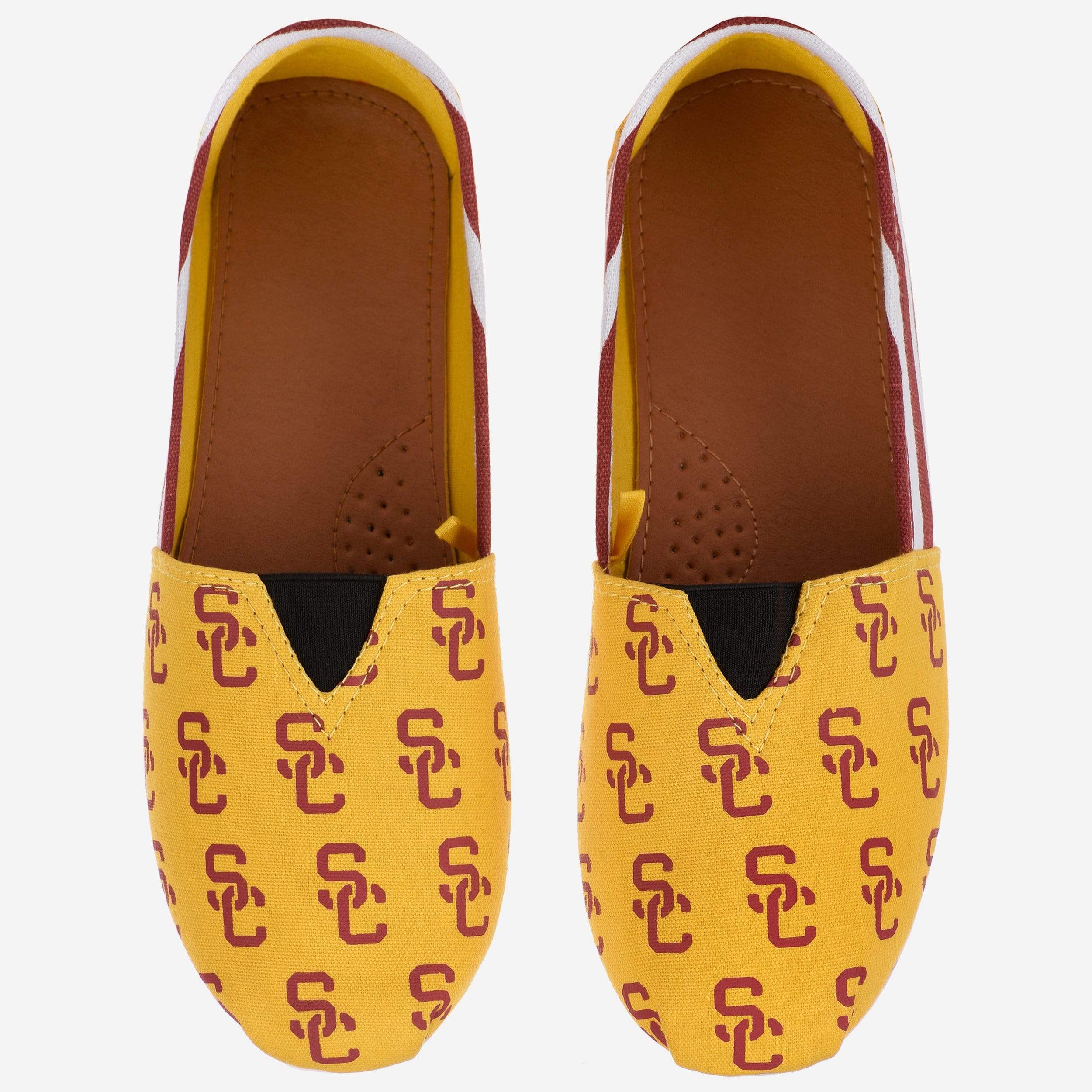 USC Trojans Women's Stylish Stripe Canvas Shoes - Rock Your Team Spirit!
