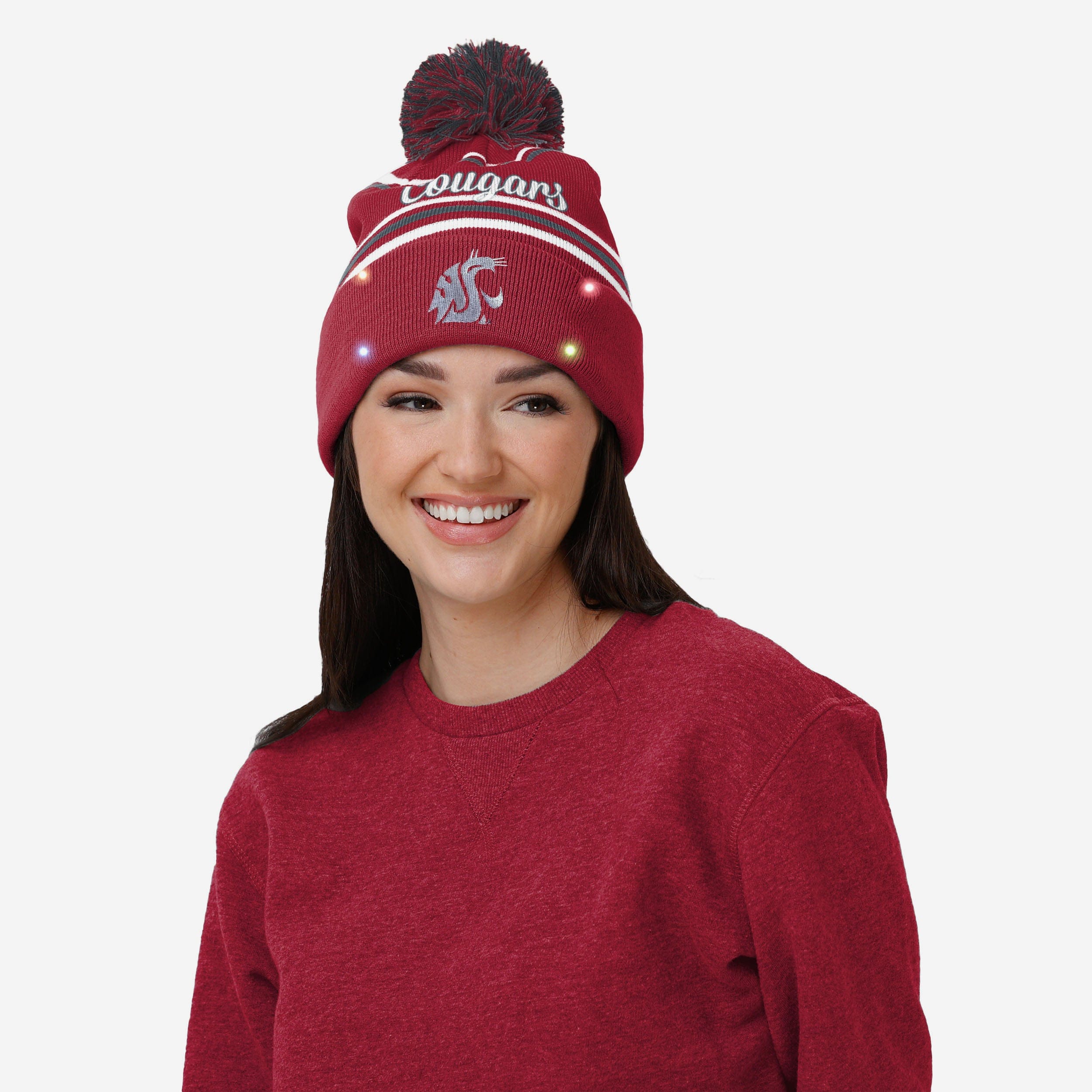 Washington State Cougars Women's Glowing Wordmark Script Beanie