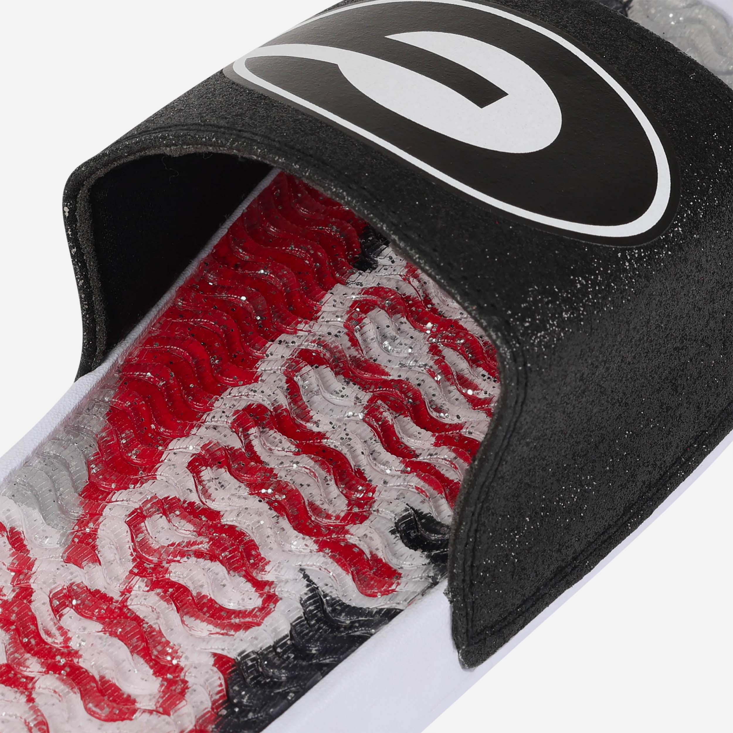 Georgia Bulldogs Women's Sparkling Gel Slides
