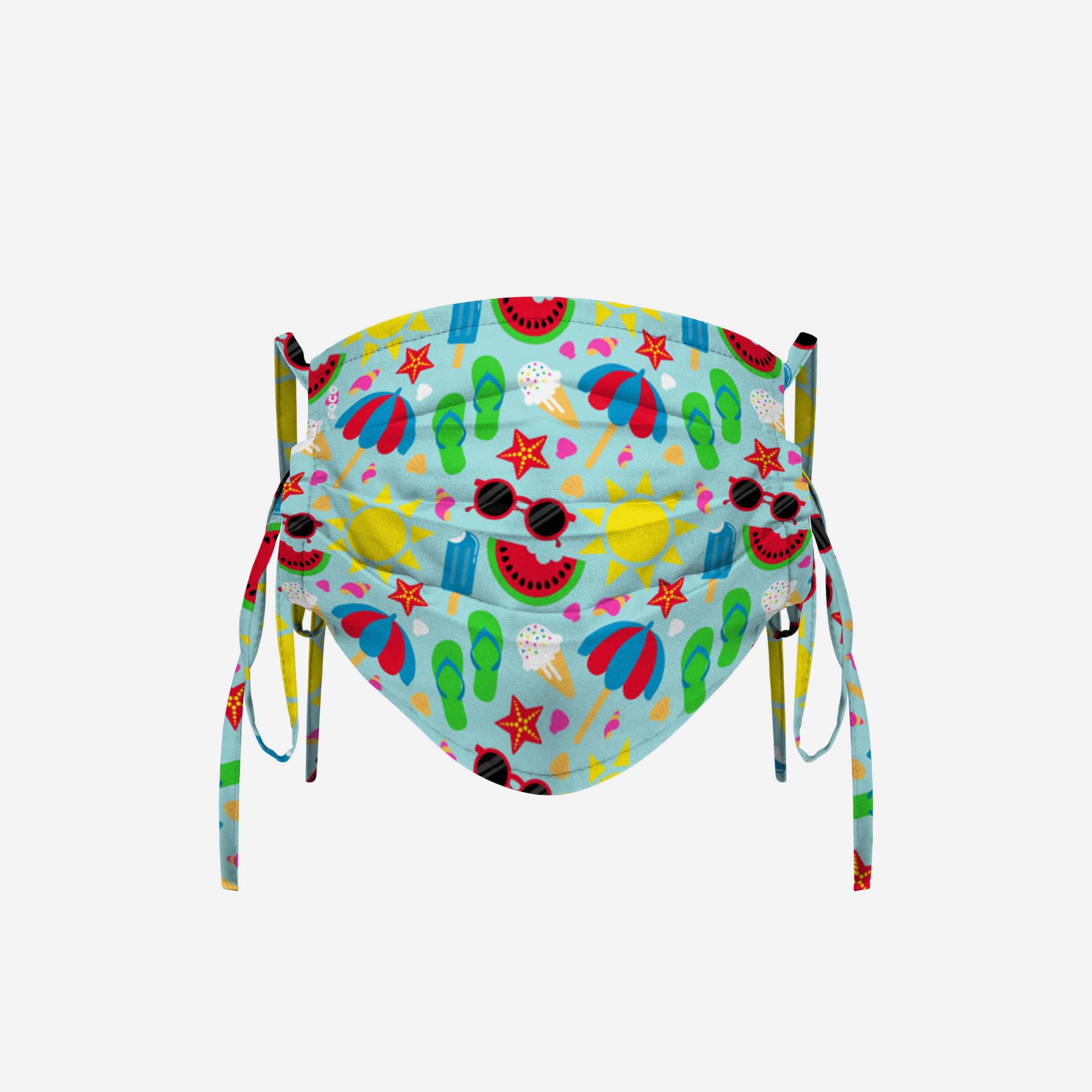 Stylish Beach Day Tie - Back Face Cover