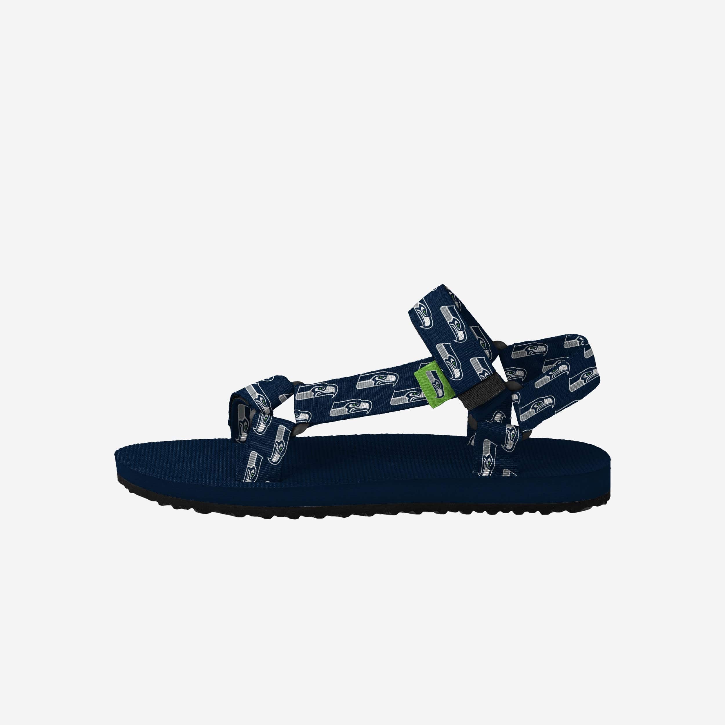 Seattle Seahawks Women's Stylish Repeat Logo Strap Sandals - Show Your Fandom!