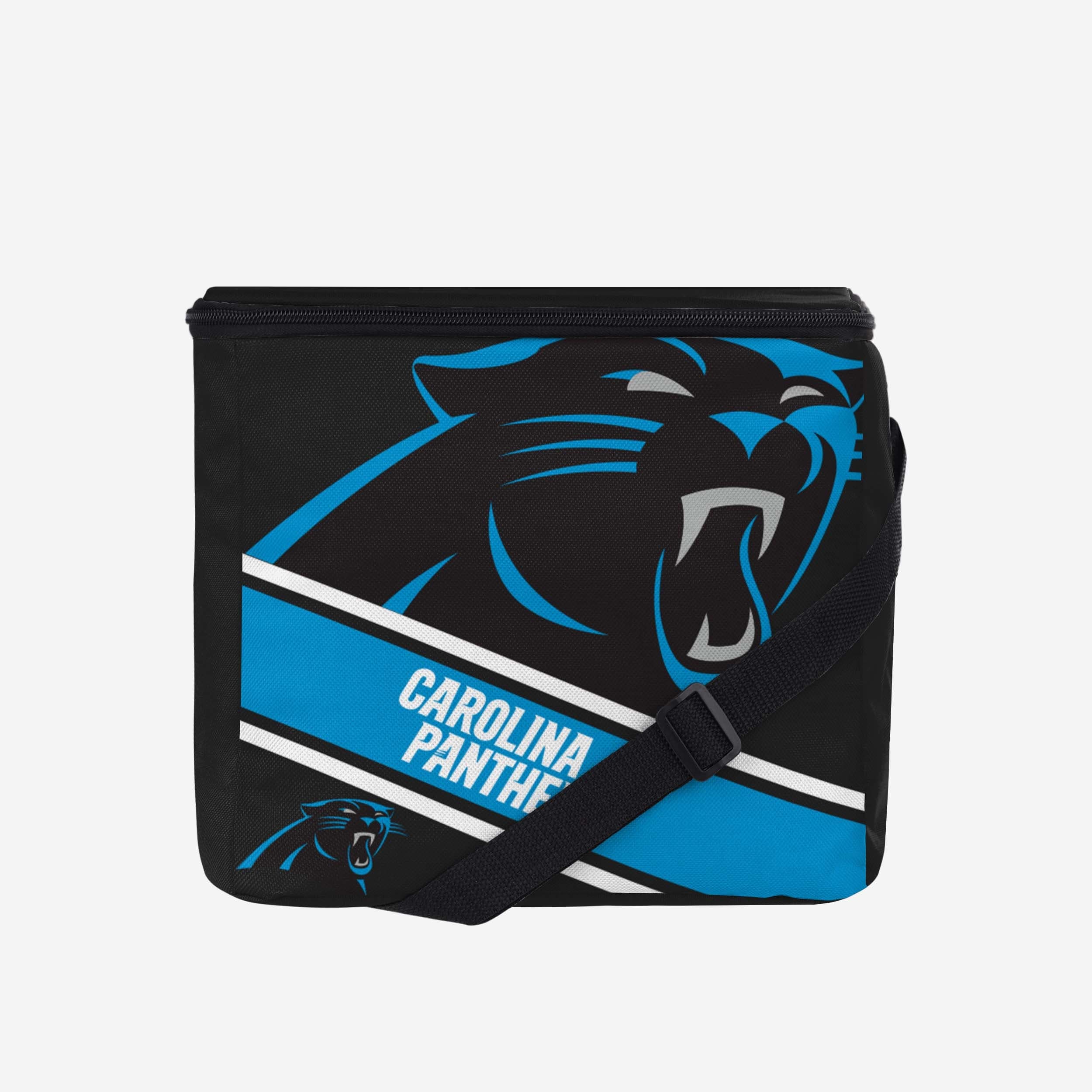 Carolina Panthers Cooler: 12-Pack with Big Logo Stripe