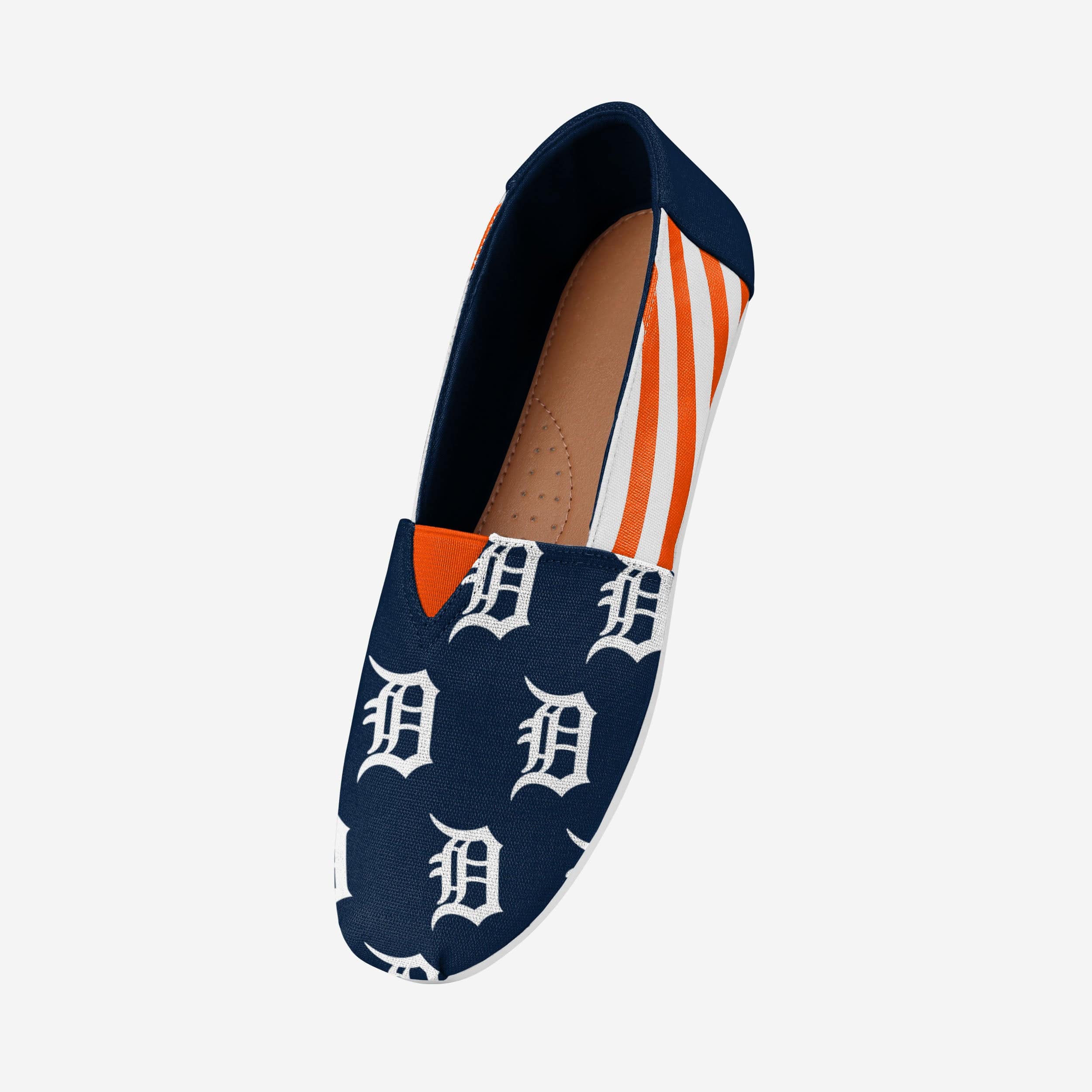 Detroit Tigers Stylish Women's Stripe Canvas Shoes - Rock Your Team Spirit!