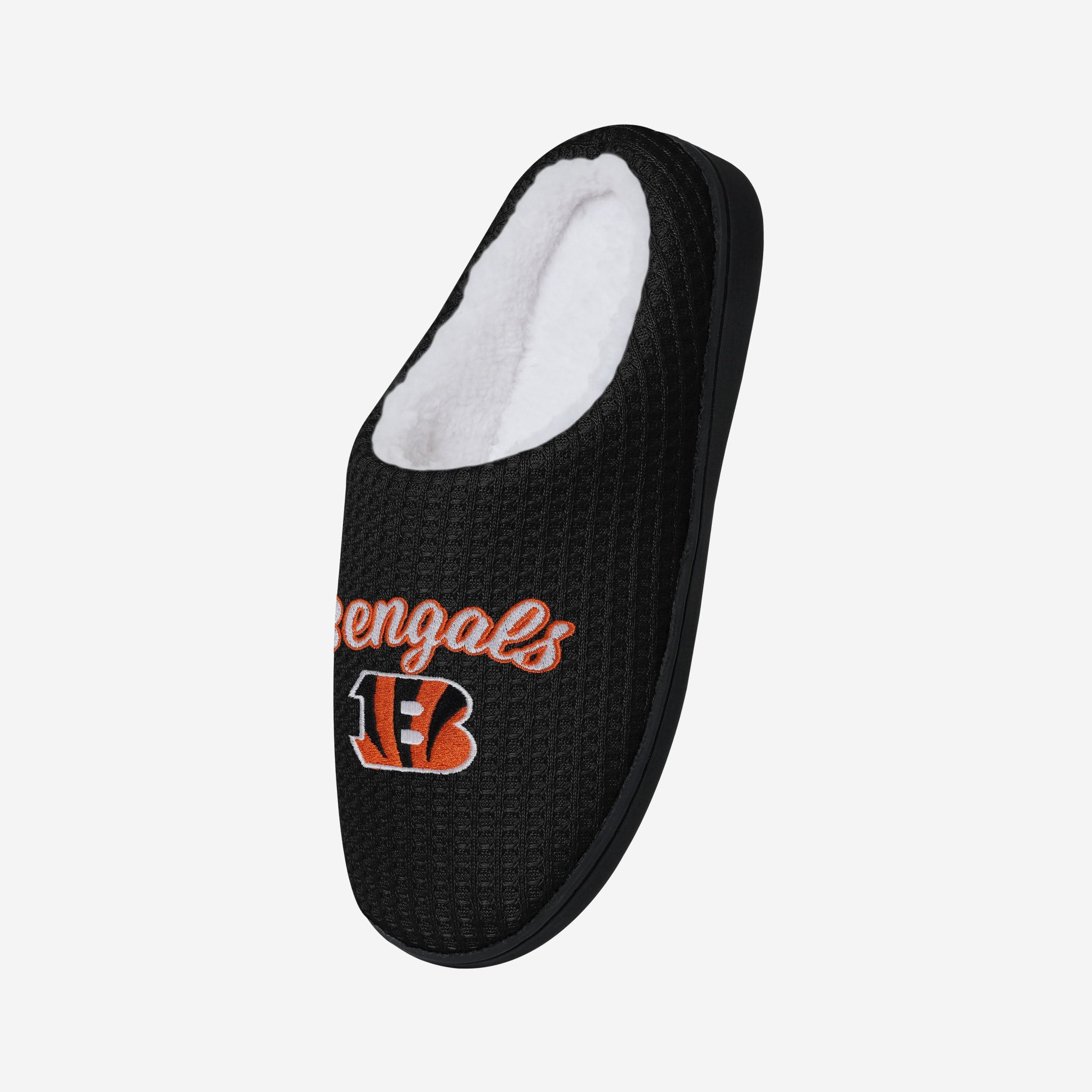 Cincinnati Bengals Women's Cozy Sherpa-Lined Memory Foam Slippers