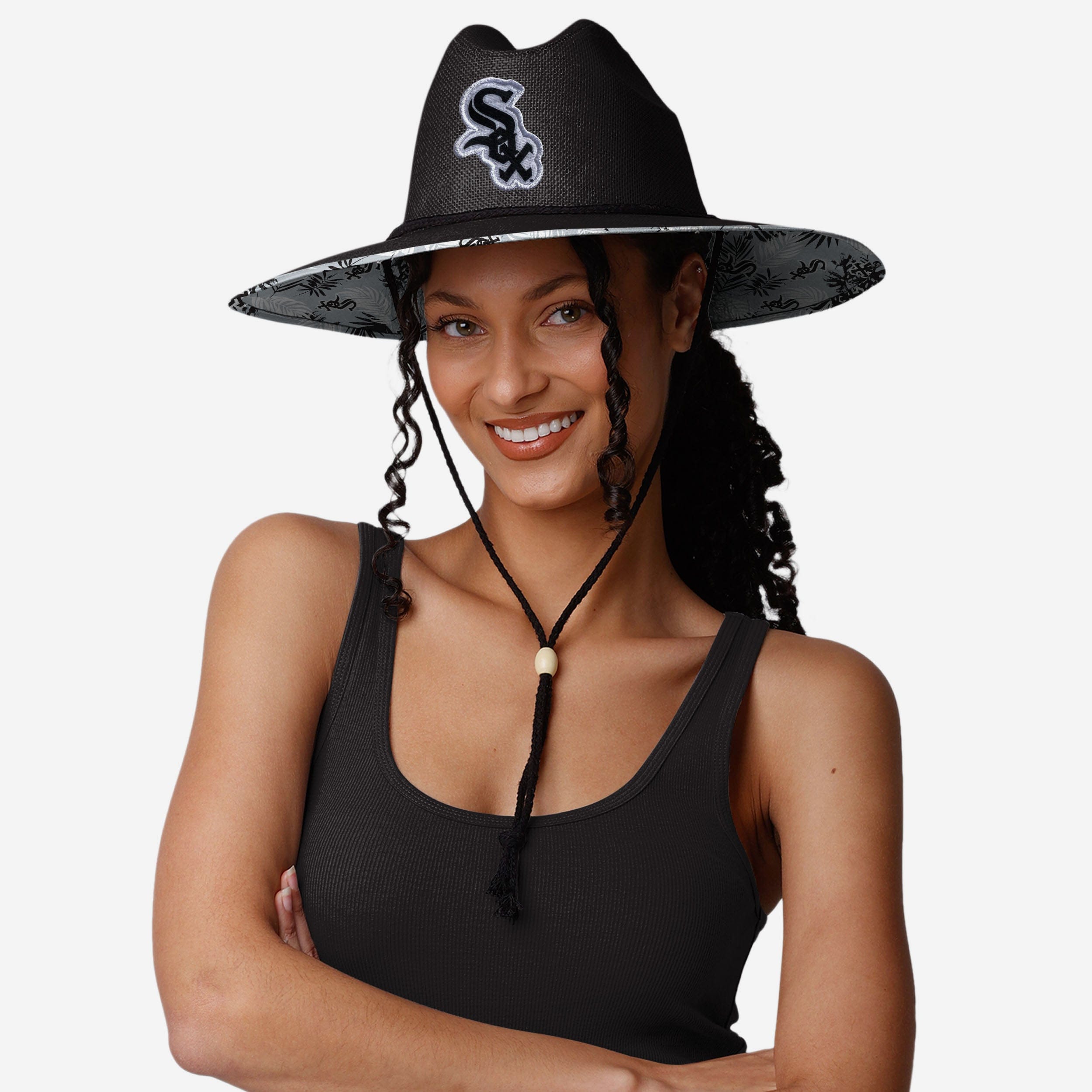 Chicago White Sox Team Color Straw Hat - Show Your Team Spirit!