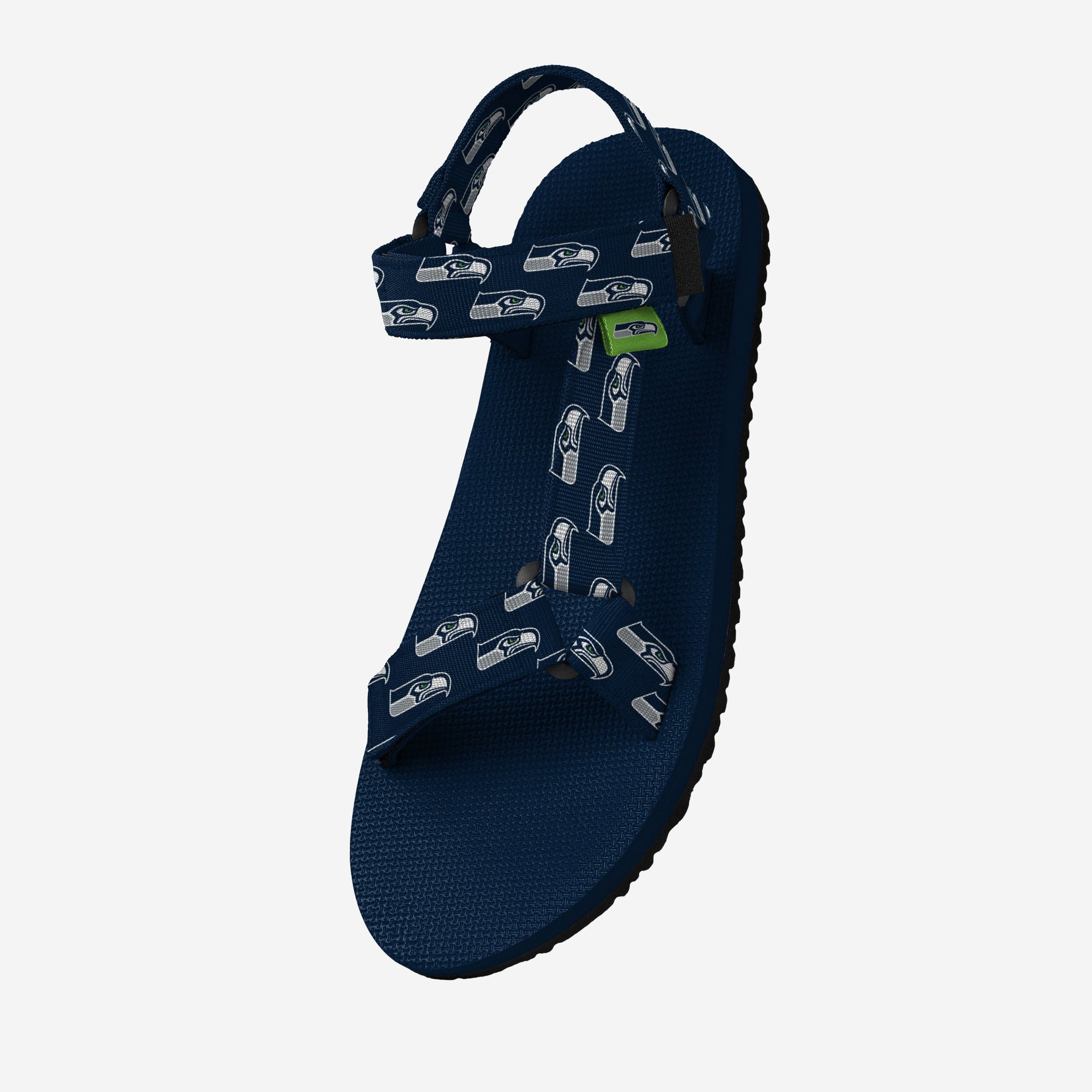 Seattle Seahawks Women's Stylish Repeat Logo Strap Sandals - Show Your Fandom!