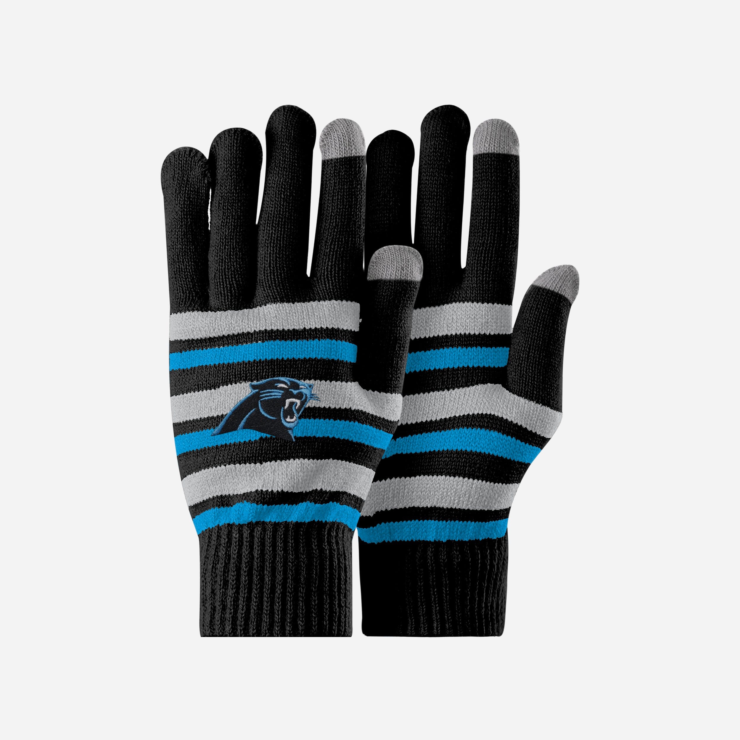 Carolina Panthers Super Stretch Gloves for Game-Day Connectivity