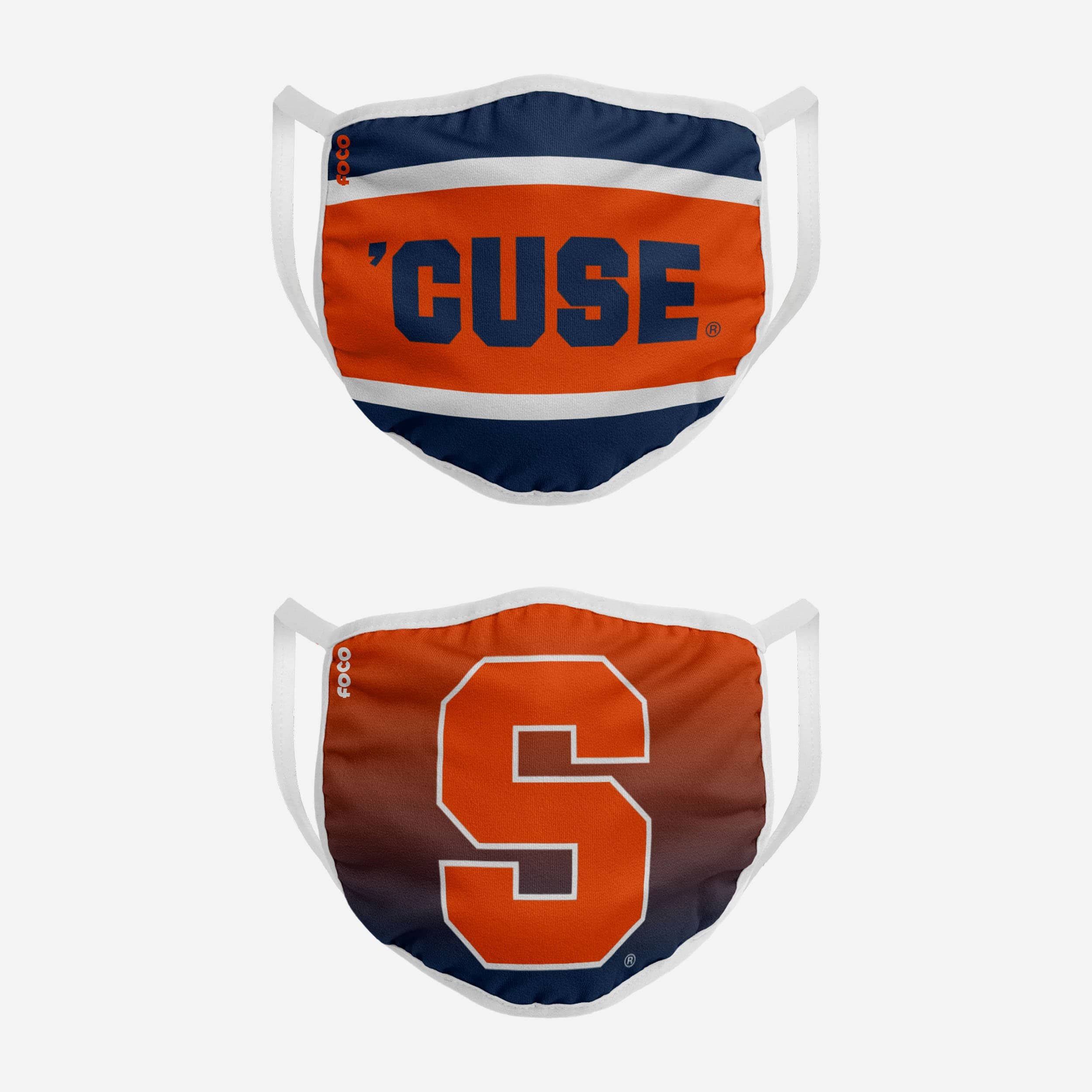 Syracuse Orange Printed 2-Pack Face Cover: Show Your Team Spirit!