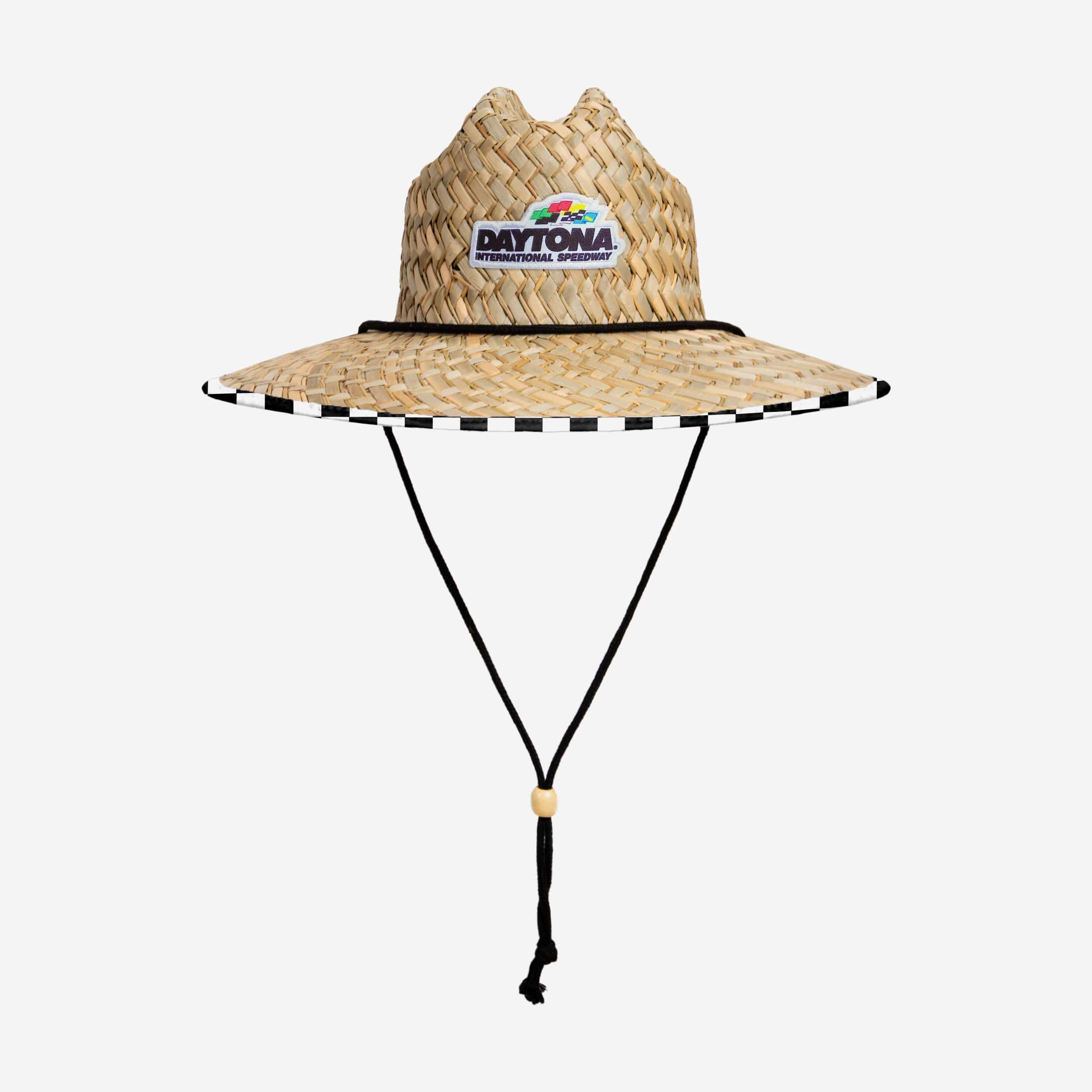 Sizzling NASCAR Daytona 500 Floral Straw Hat - Must - Have Summer Style!