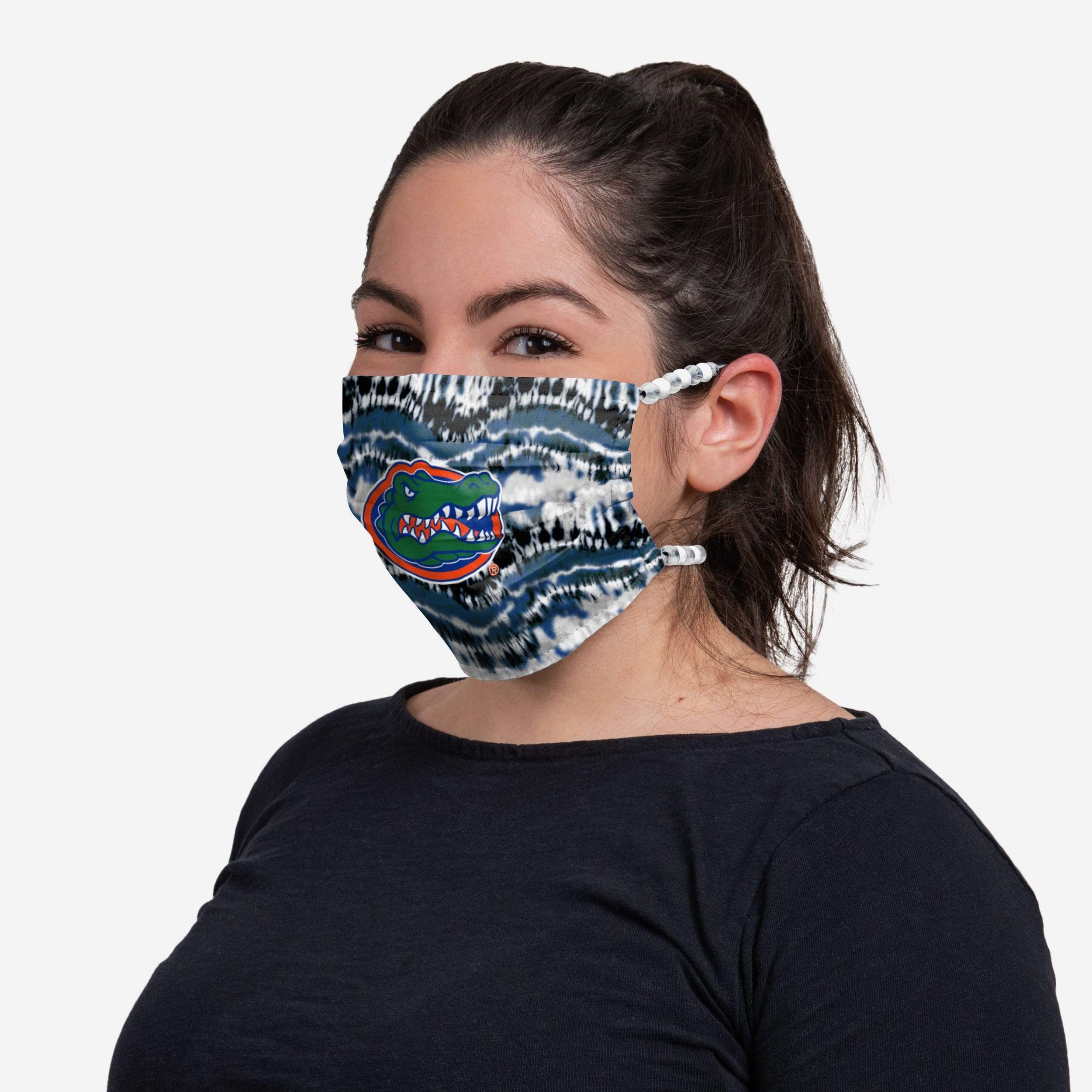Florida Gators Tie-Dye Beaded Tie-Back Face Cover - Show Your Team Spirit!