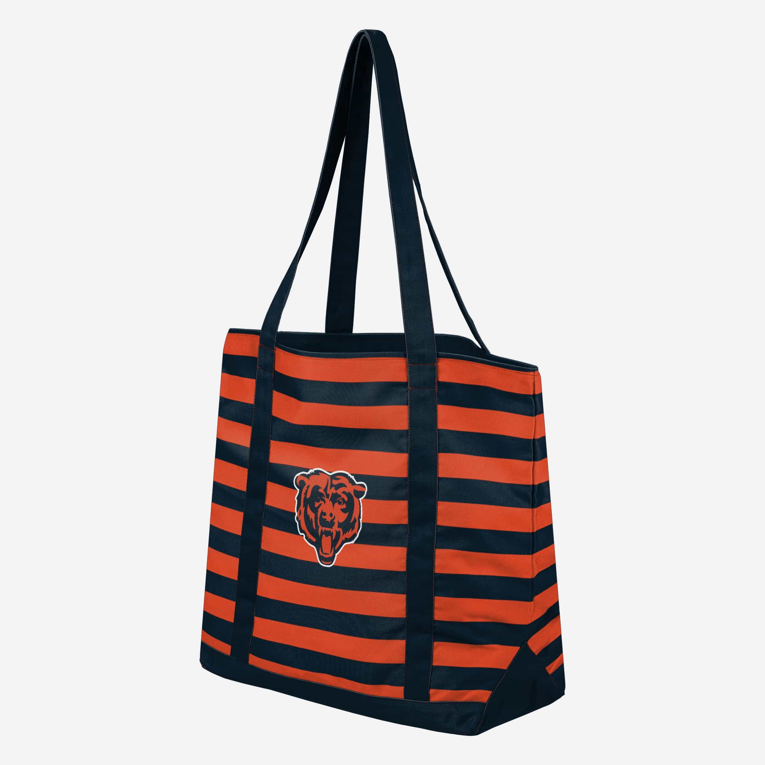 Chicago Bears Stylish Team Stripe Canvas Tote Bag - Show Your Fandom!
