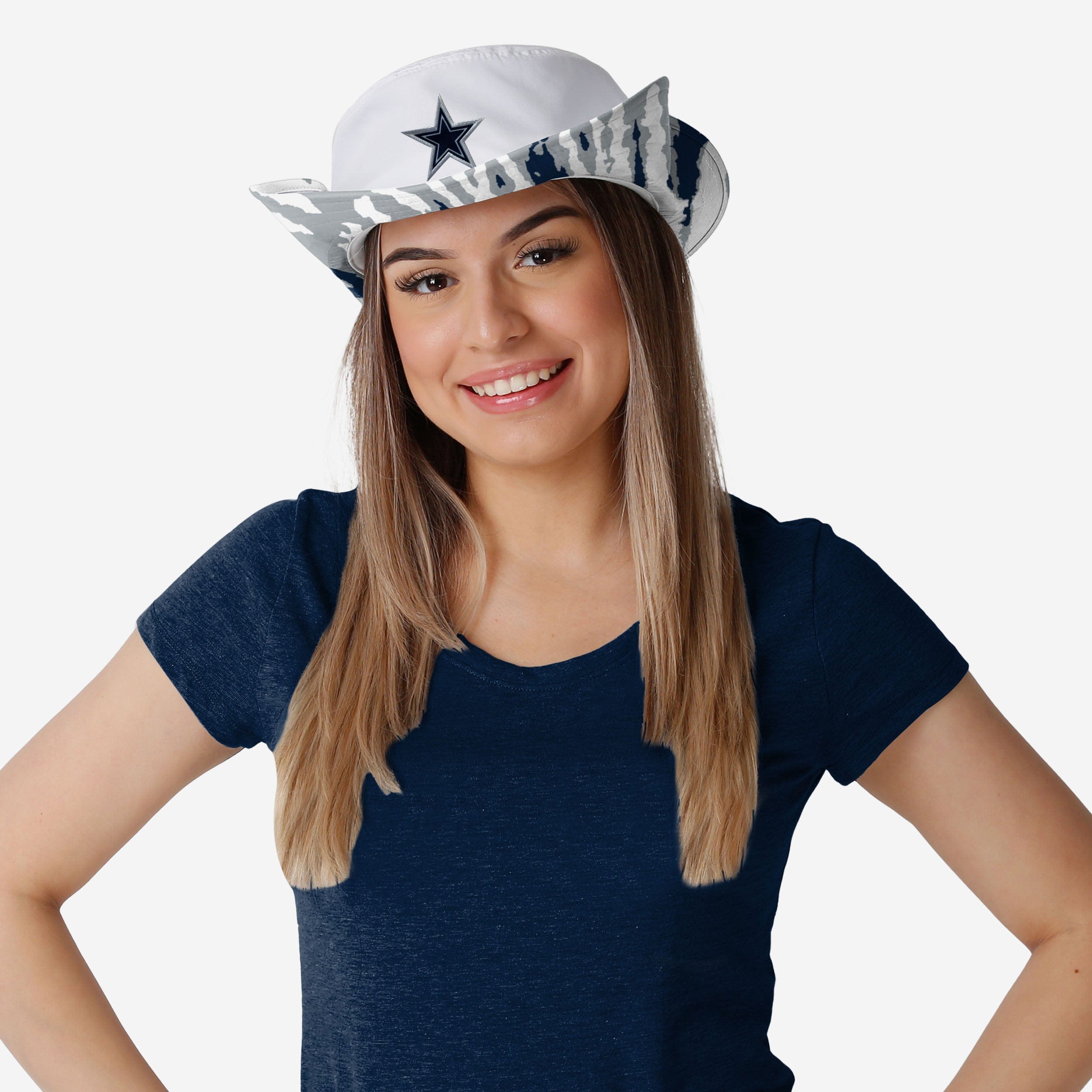 Dallas Cowboys Women's Stylish White Hybrid Boonie Hat