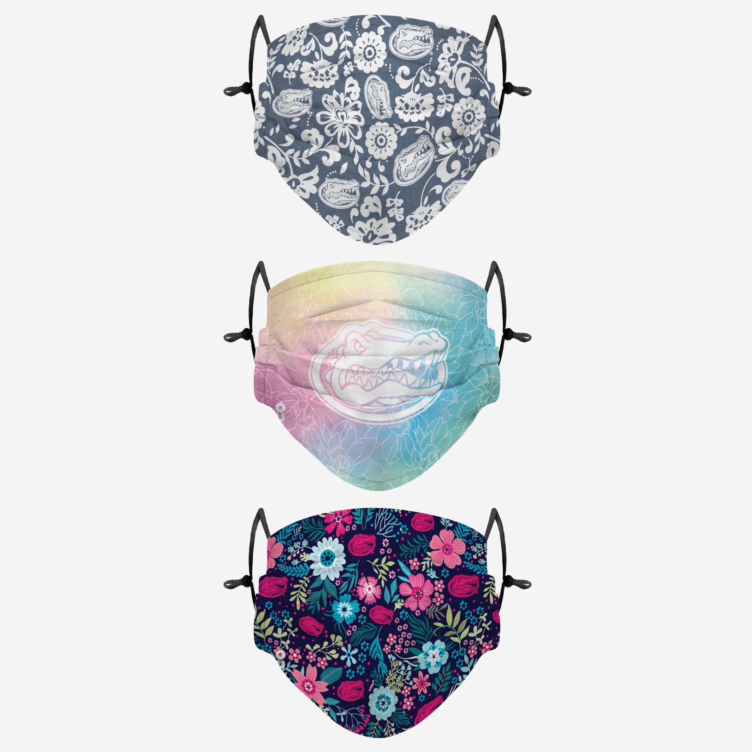 Florida Gators Spring Flowers 3-Pack Face Cover - Show Your Team Spirit!